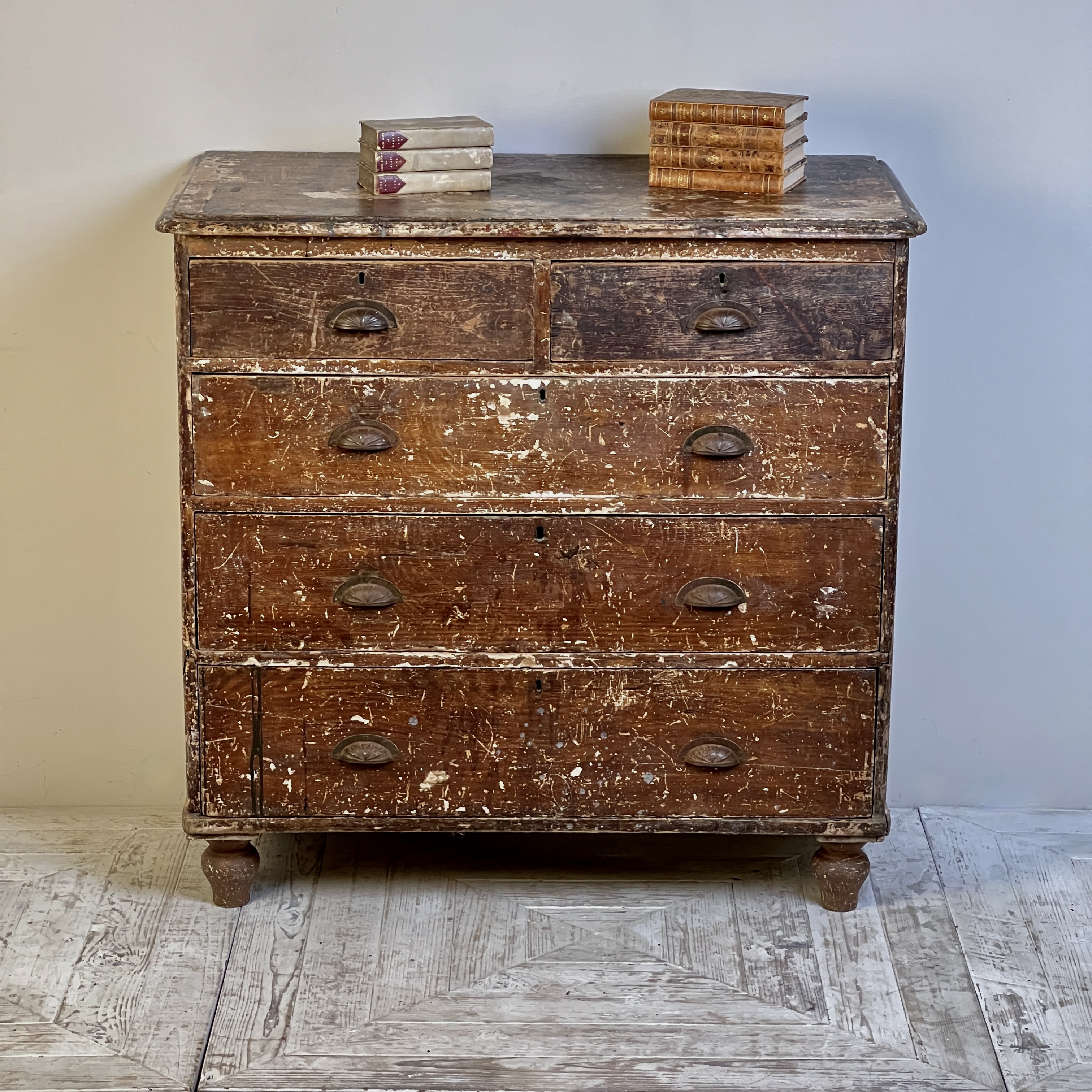 A Victorian Scumble Glazed Chest Of Drawers