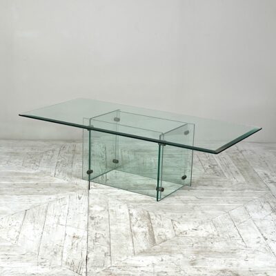 A Minimalist Glass Coffee Table