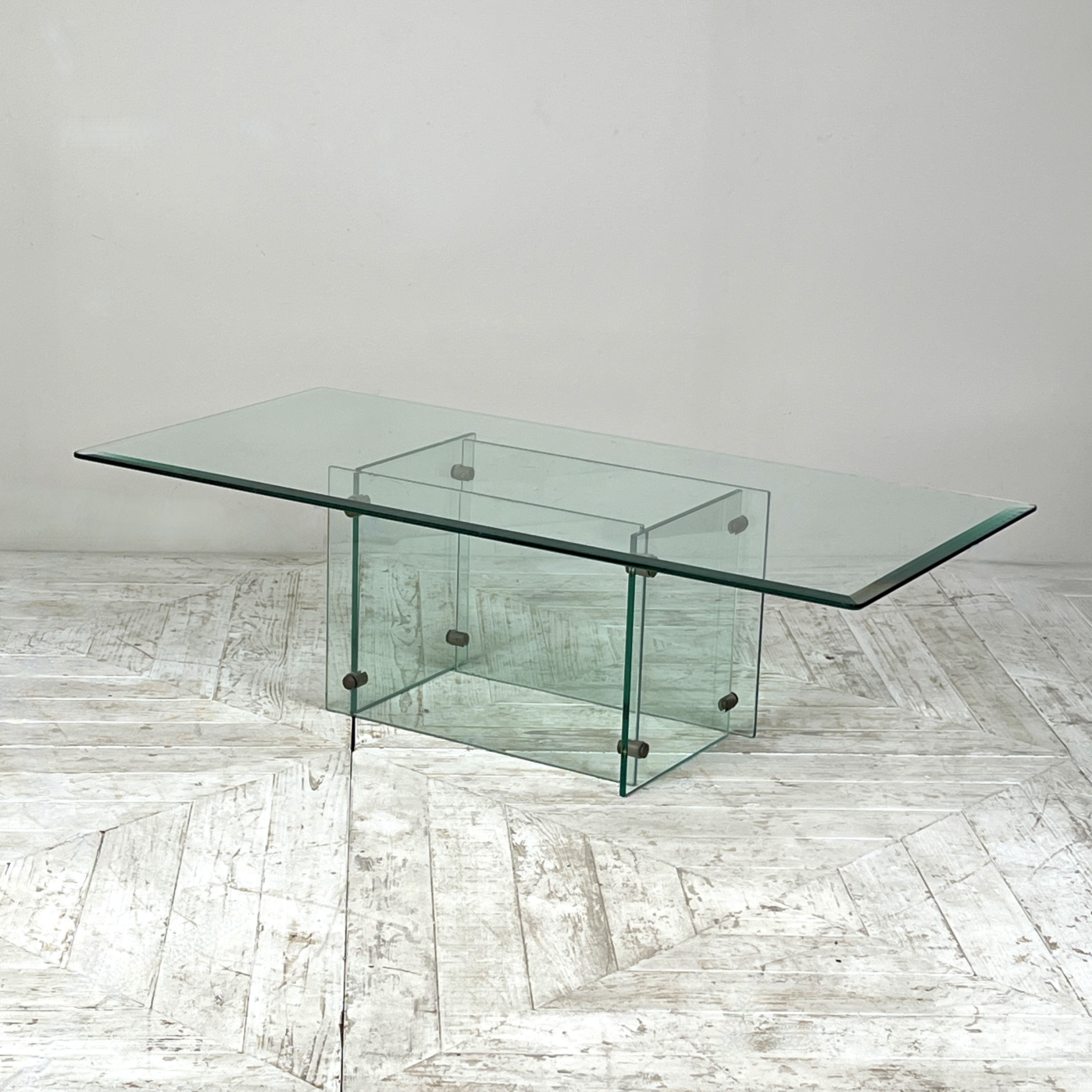 A Minimalist Glass Coffee Table