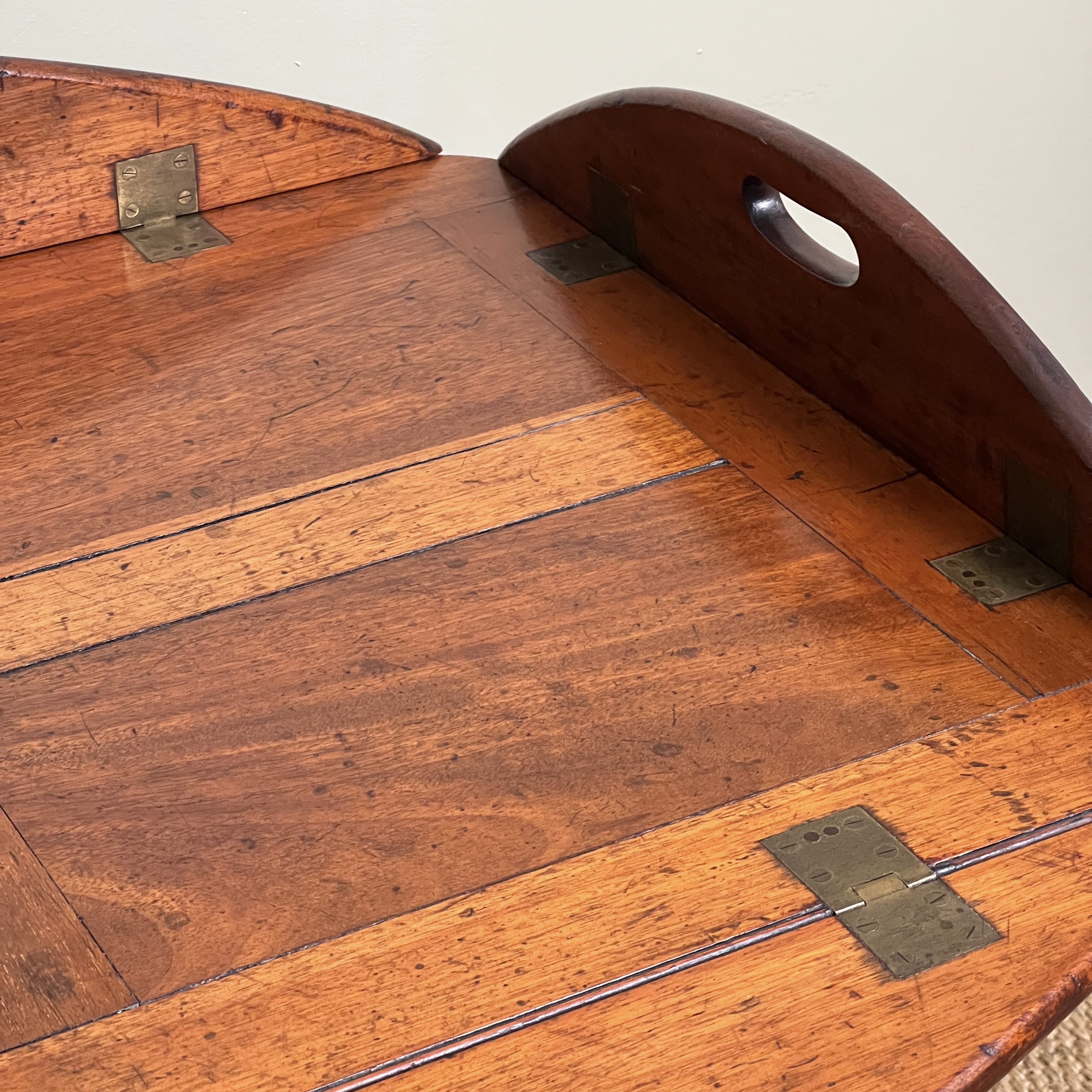 A C19th Mahogany Campaign Butlers Tray Table By Army & Navy CSL - Image 6