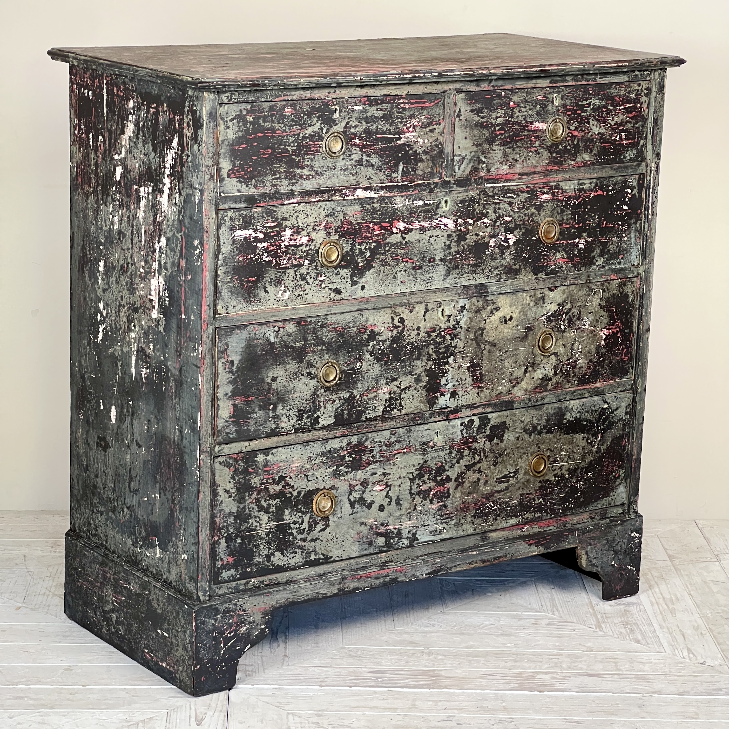 Painted Chest Of Georgian Style Drawers Circa 1910 - Image 3