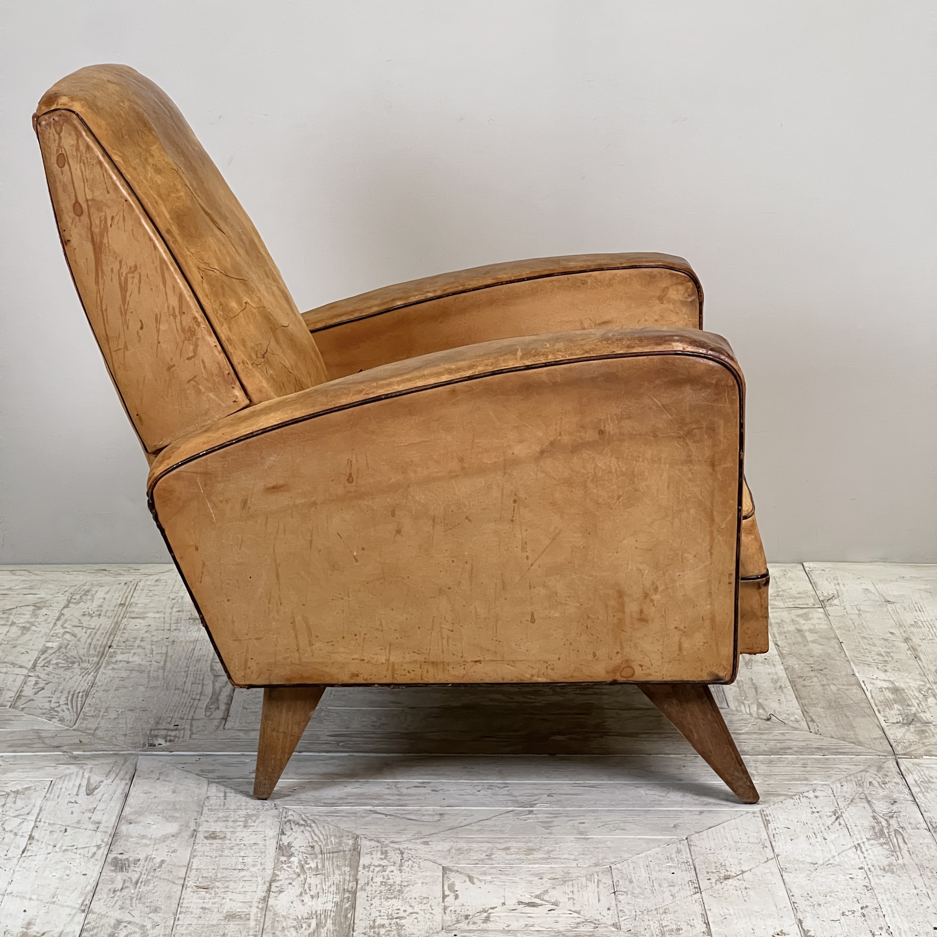 Pair Of 1950'S French Leather Armchairs - Image 6