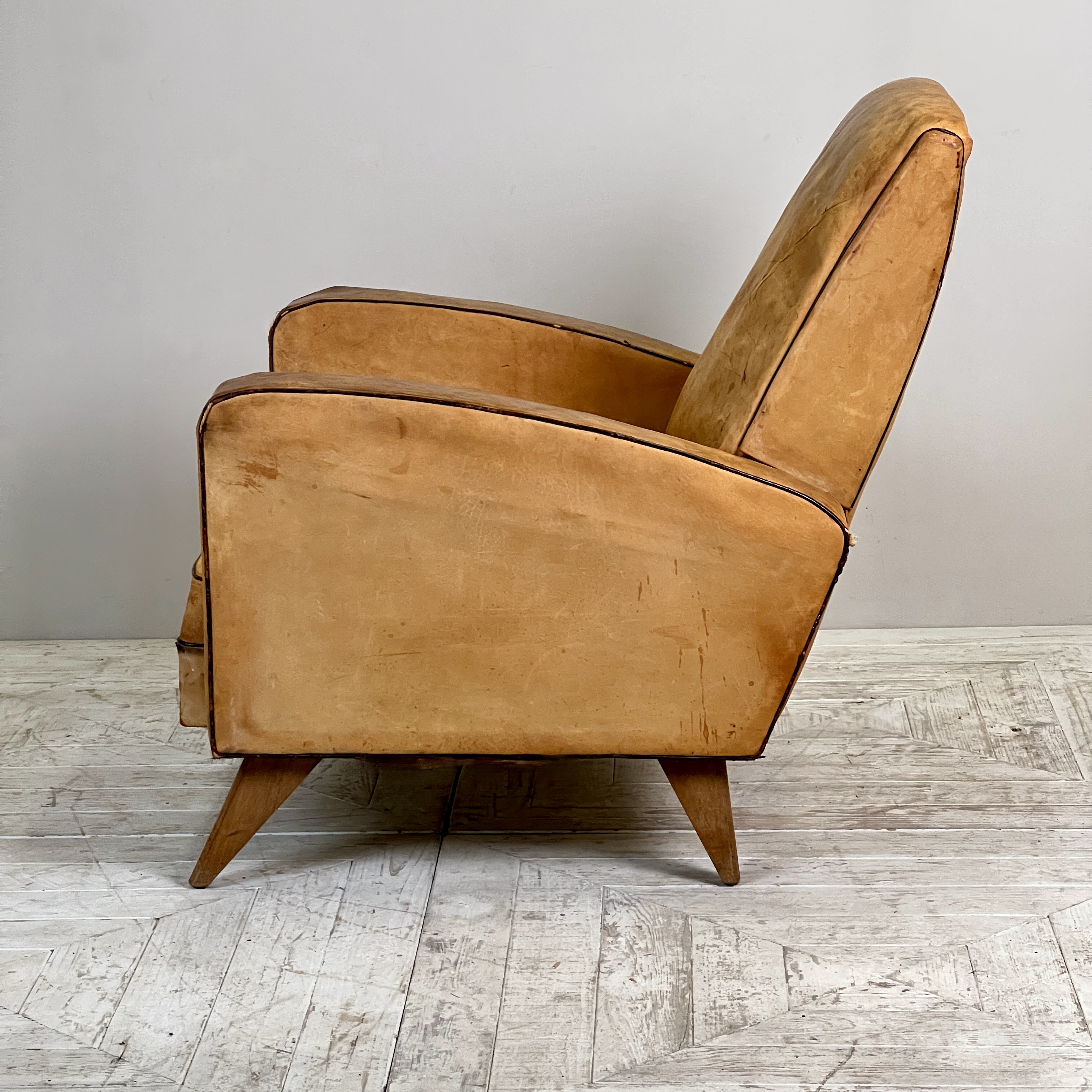 Pair Of 1950'S French Leather Armchairs - Image 8