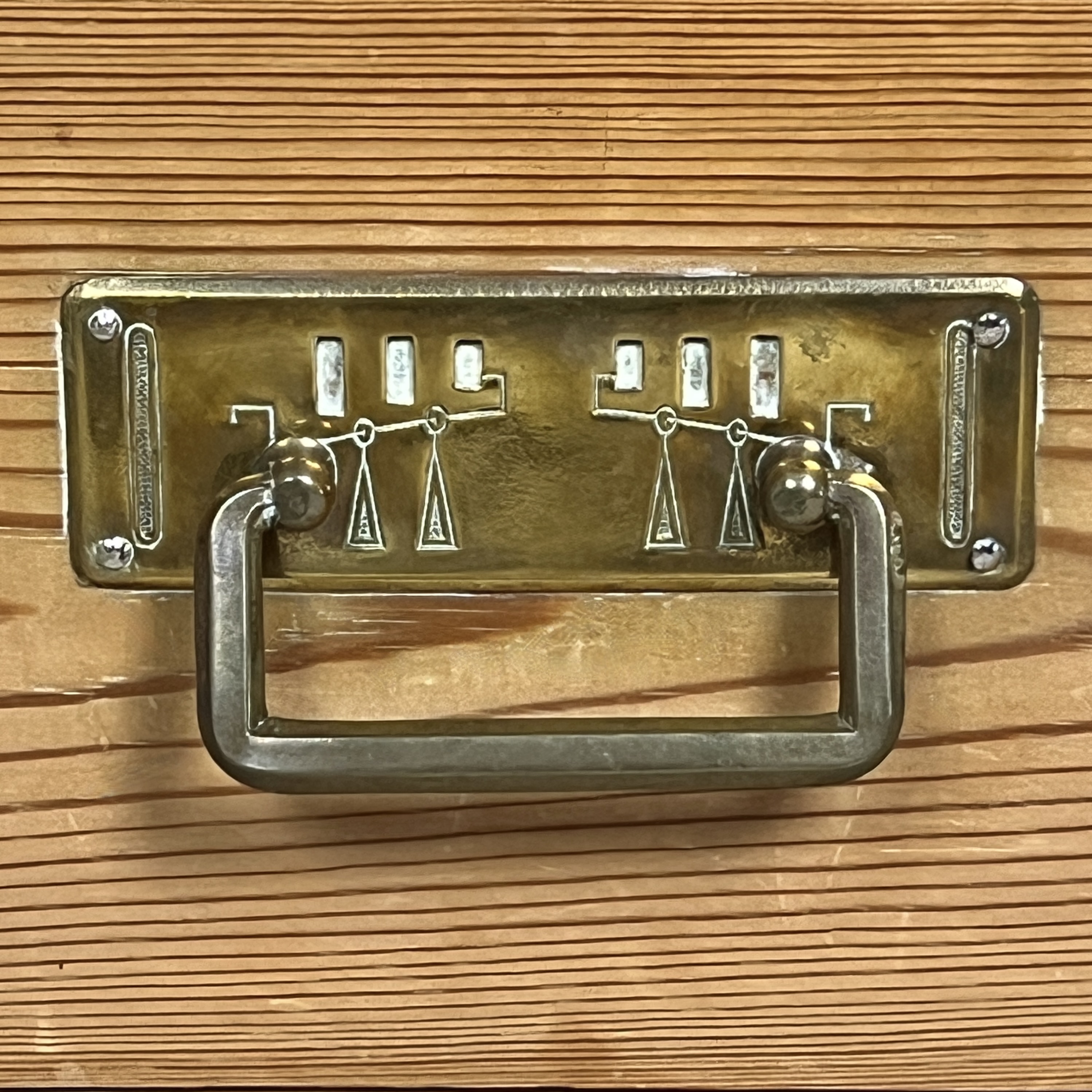 Continental Pine Art Nouveau Knockdown Wardrobe - Image 7