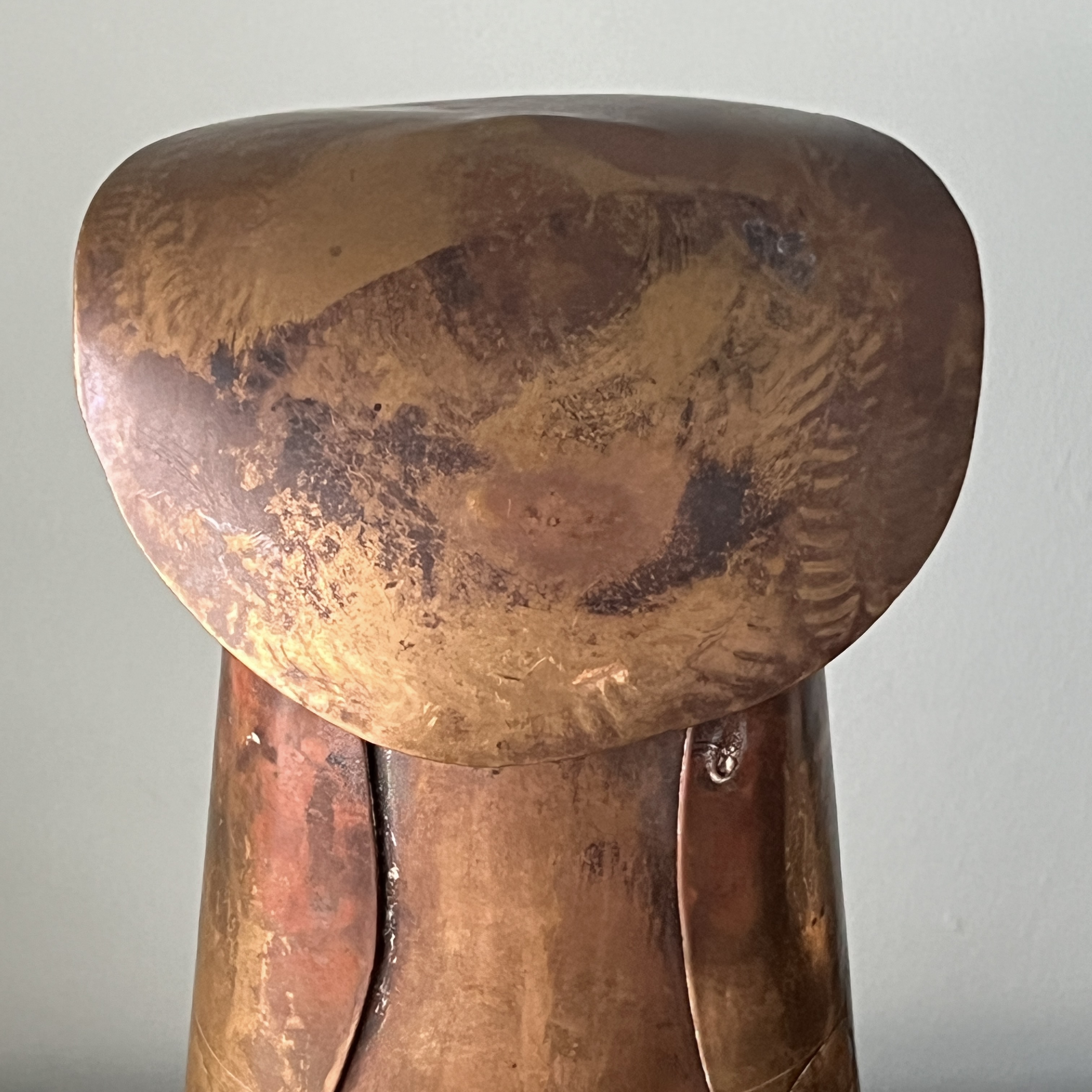 Brass Owl Sculpture By Oswaldo Guayasamin (Ecuadorian, 1919-1999) - Image 5