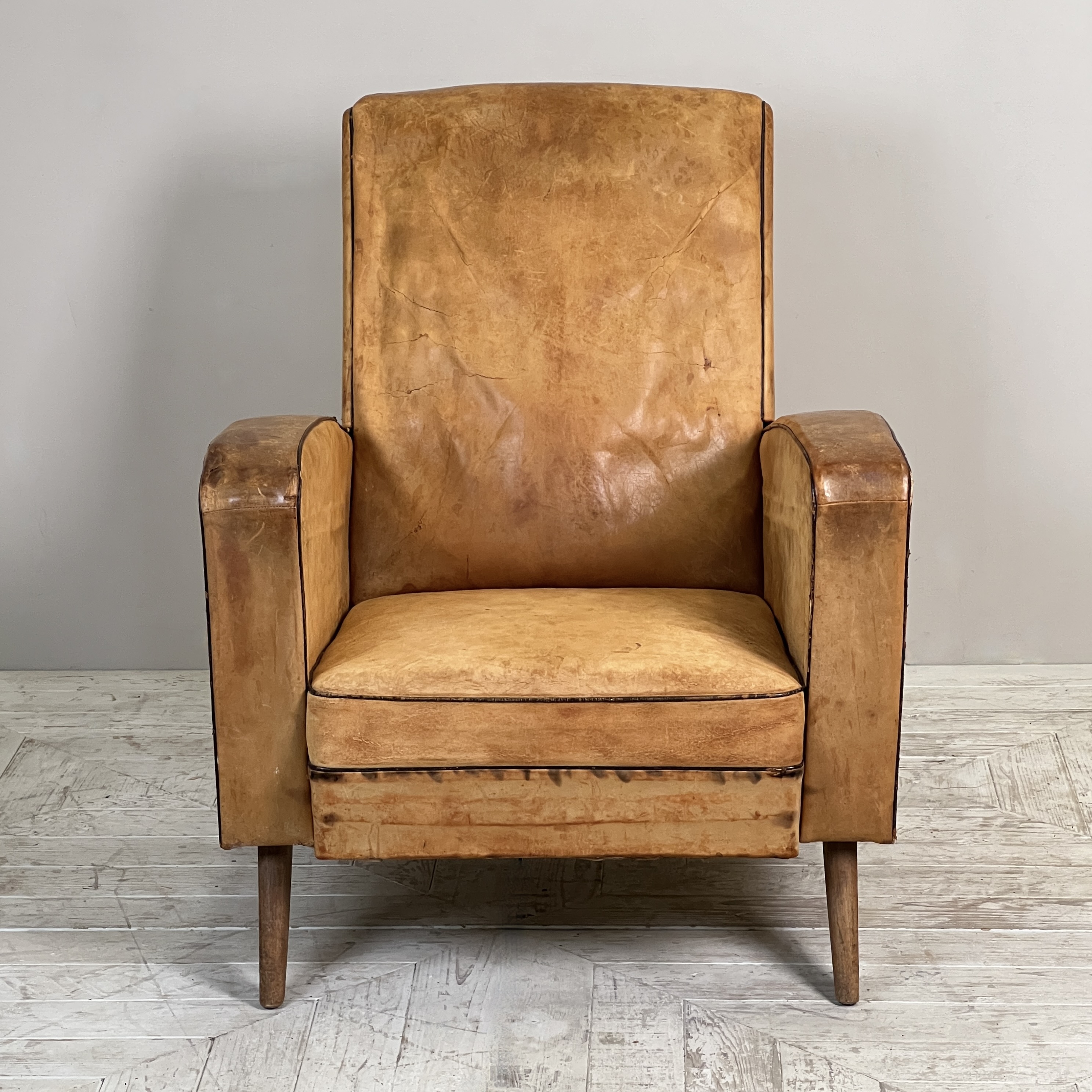 Pair Of 1950'S French Leather Armchairs - Image 5