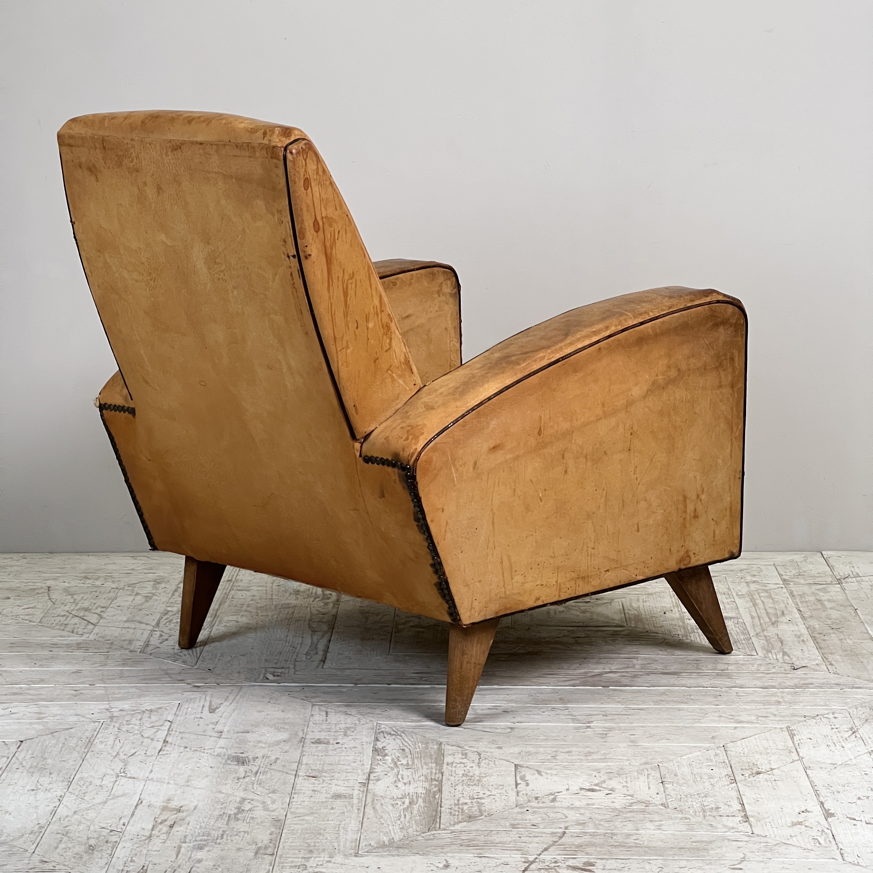 Pair Of 1950'S French Leather Armchairs - Image 7