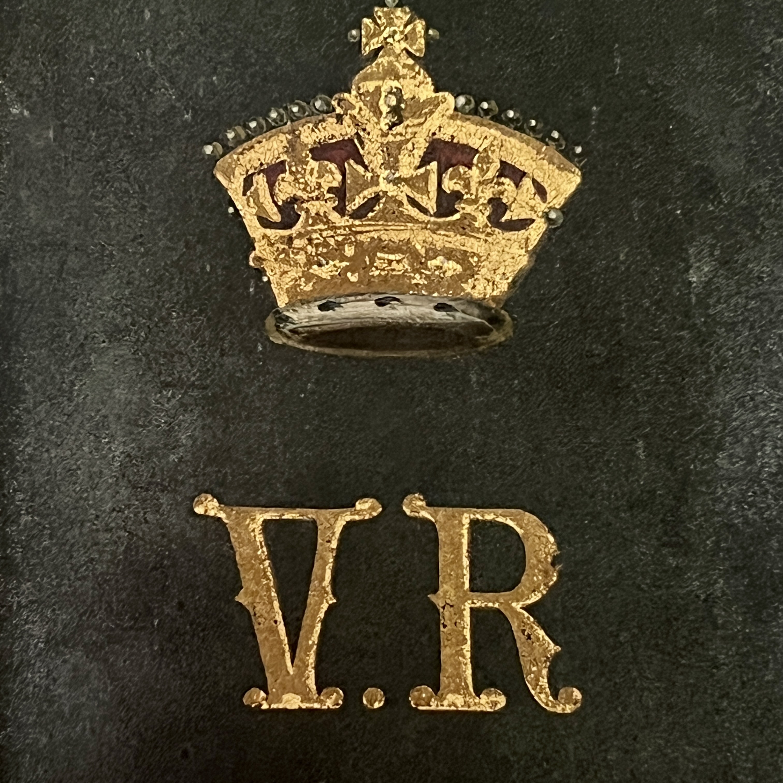 A Framed Hand Painted Coat Of Arms Coach Panel Circa 1900 - Image 6