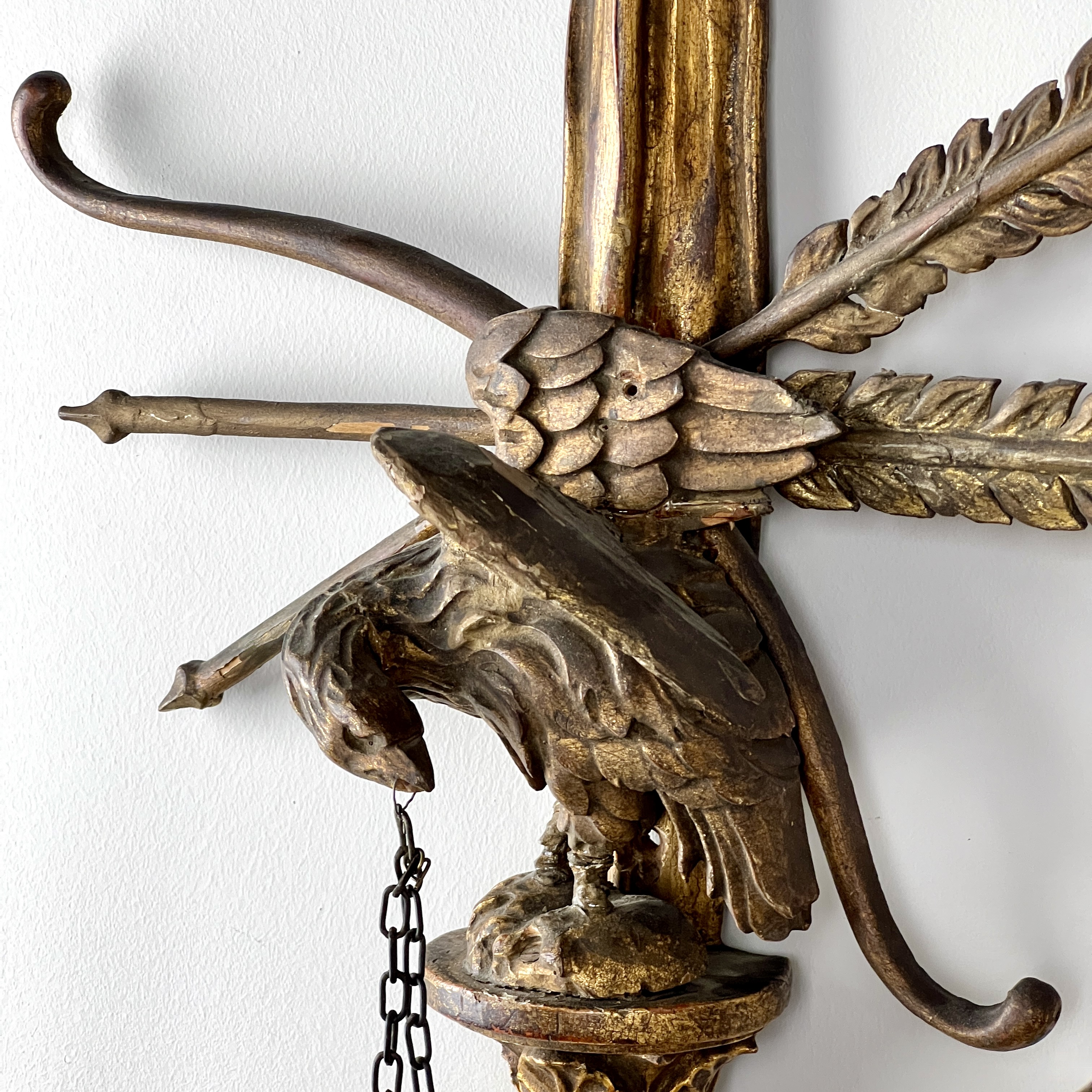 Pair Of Antique Giltwood Wall Sconces - Image 7