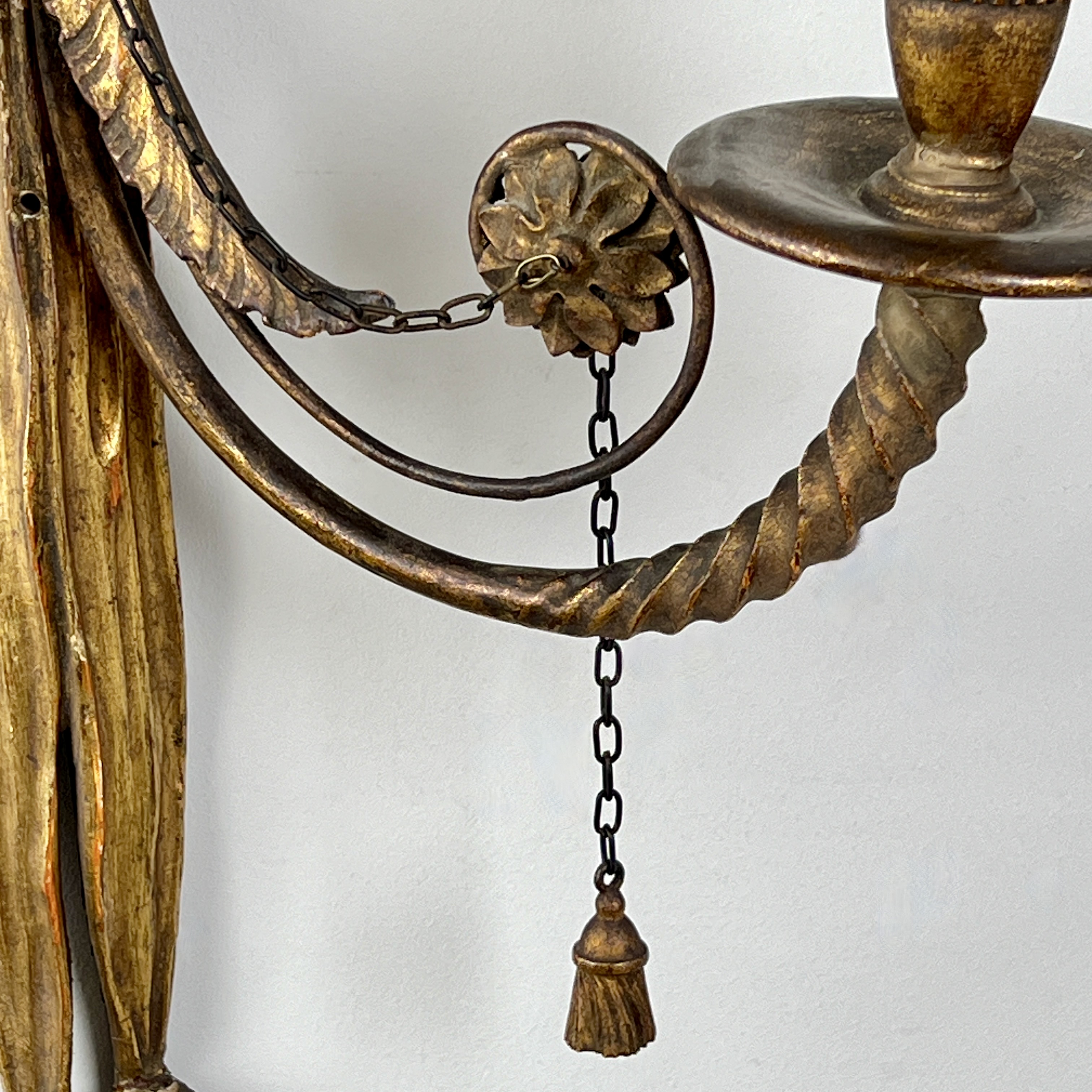 Pair Of Antique Giltwood Wall Sconces - Image 6