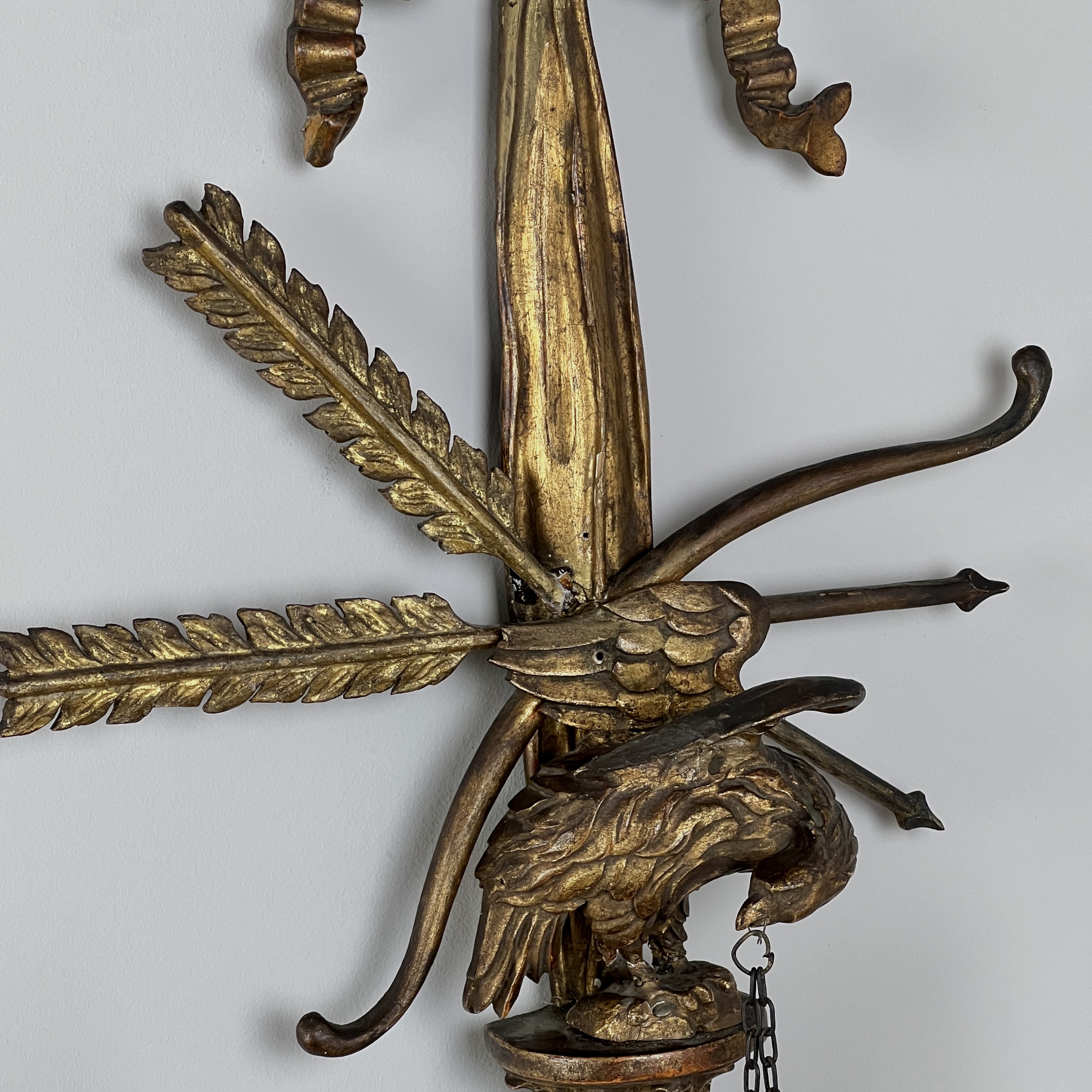 Pair Of Antique Giltwood Wall Sconces - Image 9
