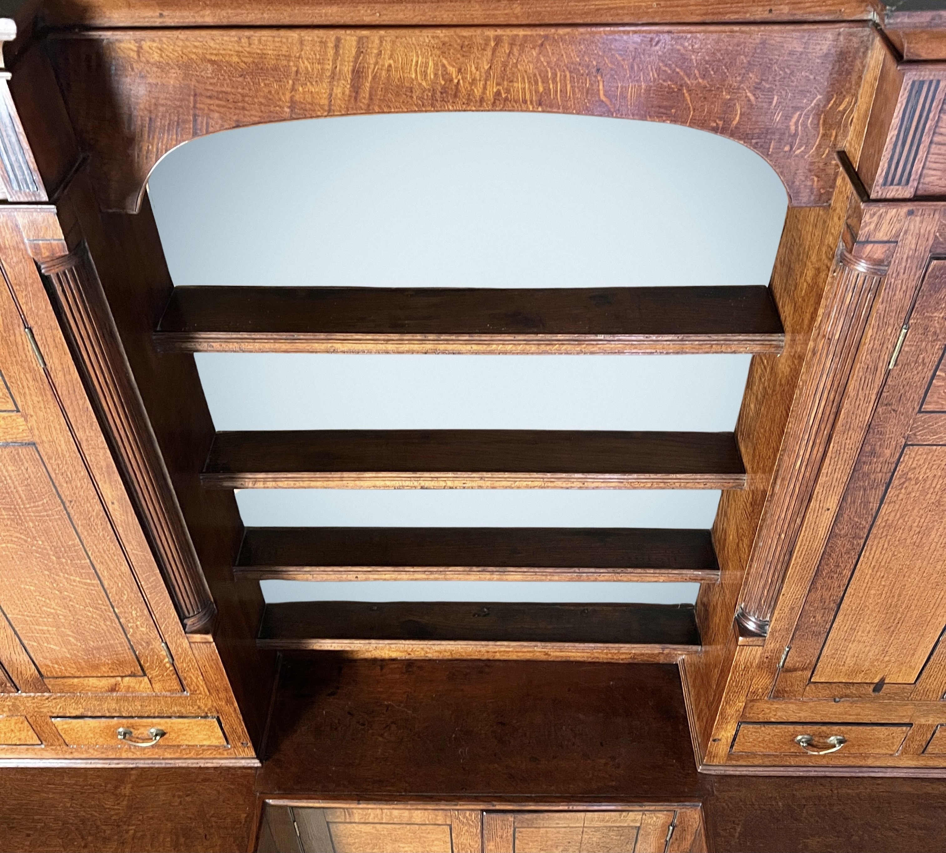 A Georgian Oak Estate Or Housekeepers Cupboard - Image 8