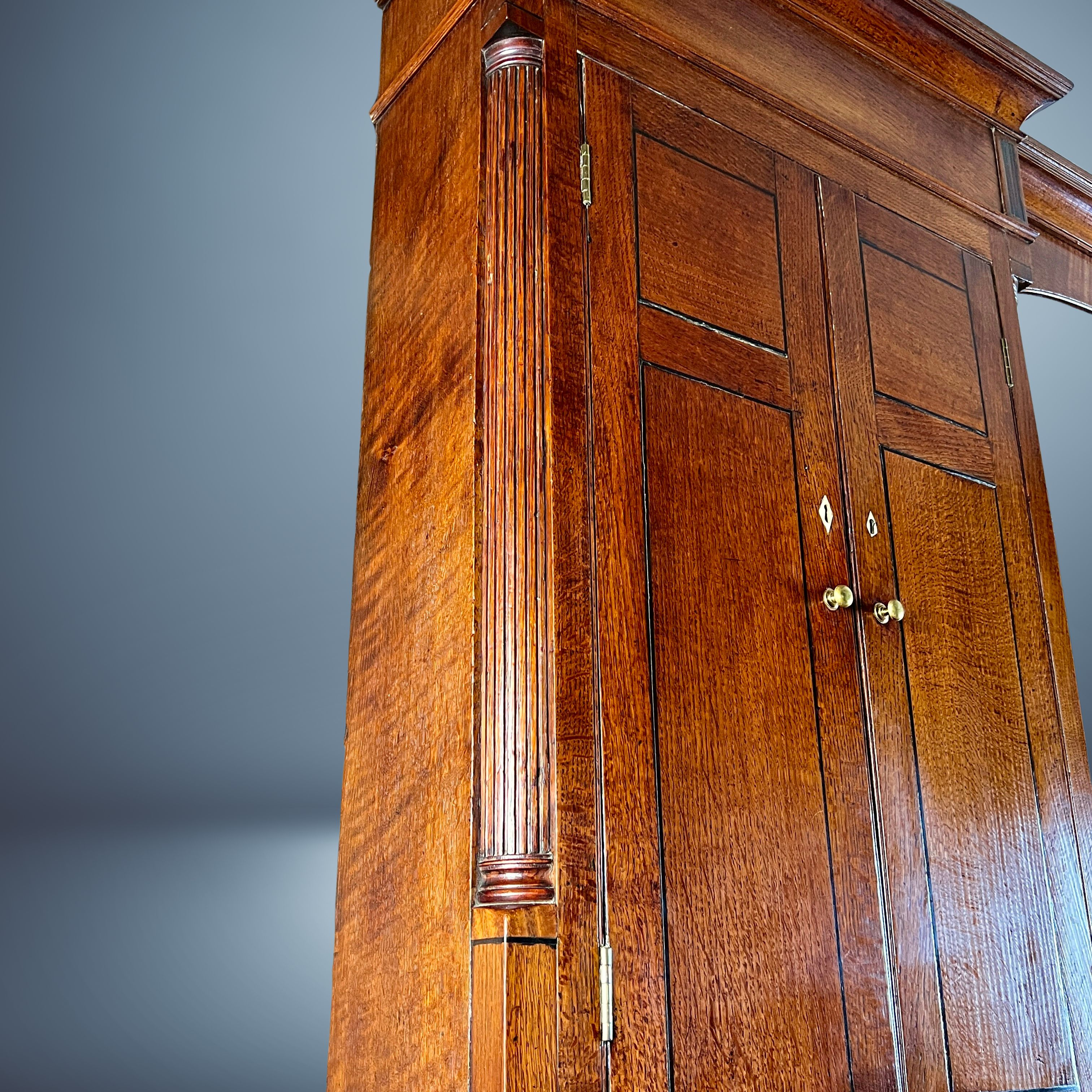 A Georgian Oak Estate Or Housekeepers Cupboard - Image 5