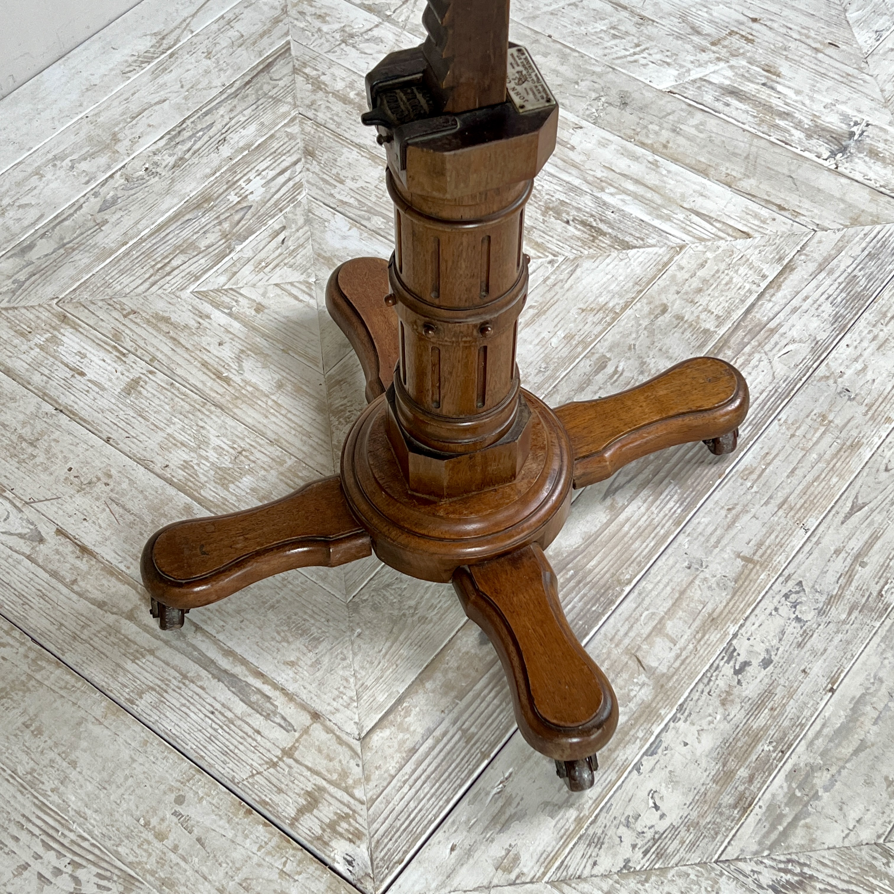 Victorian Solid Mahogany Adjustable Reading Table By John Carter - Image 9