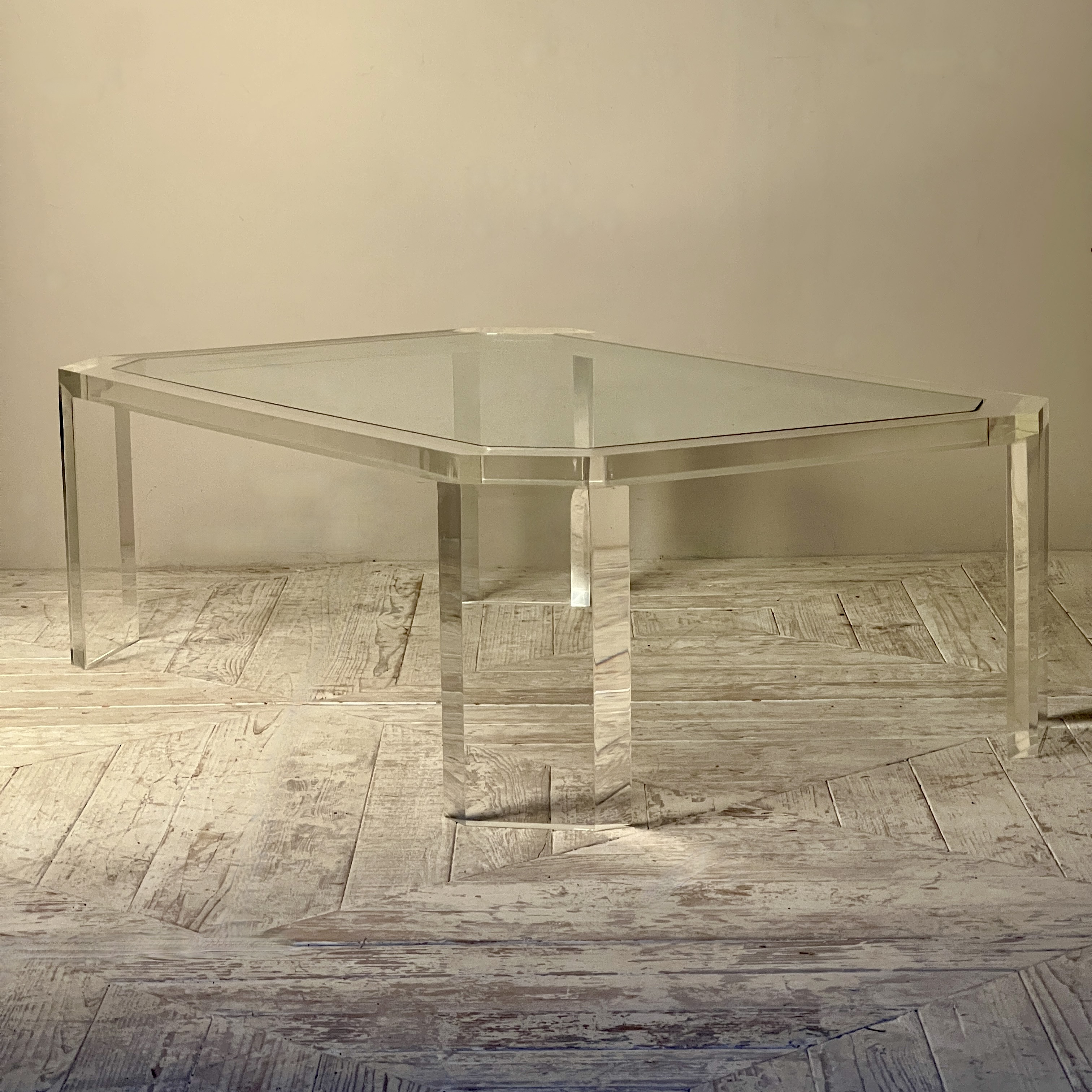 David Lange 1970'S Lucite Coffee Table - Image 4