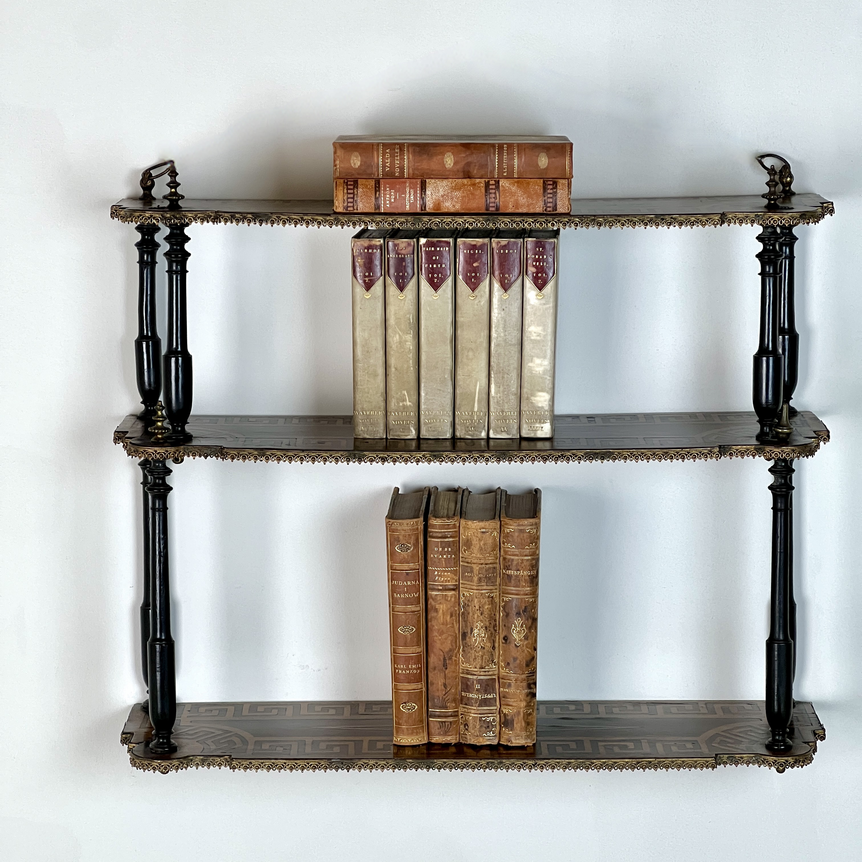 A Set Of 19th Century Parquetry Wall Shelves - Image 2