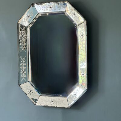 Antique Venetian Octagonal Wall Mirror