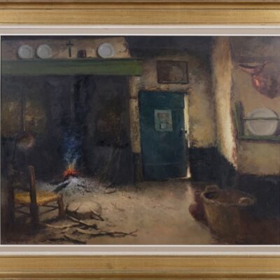 Interior Setting Oil On Canvas By Albert Demoen (1916-1992)