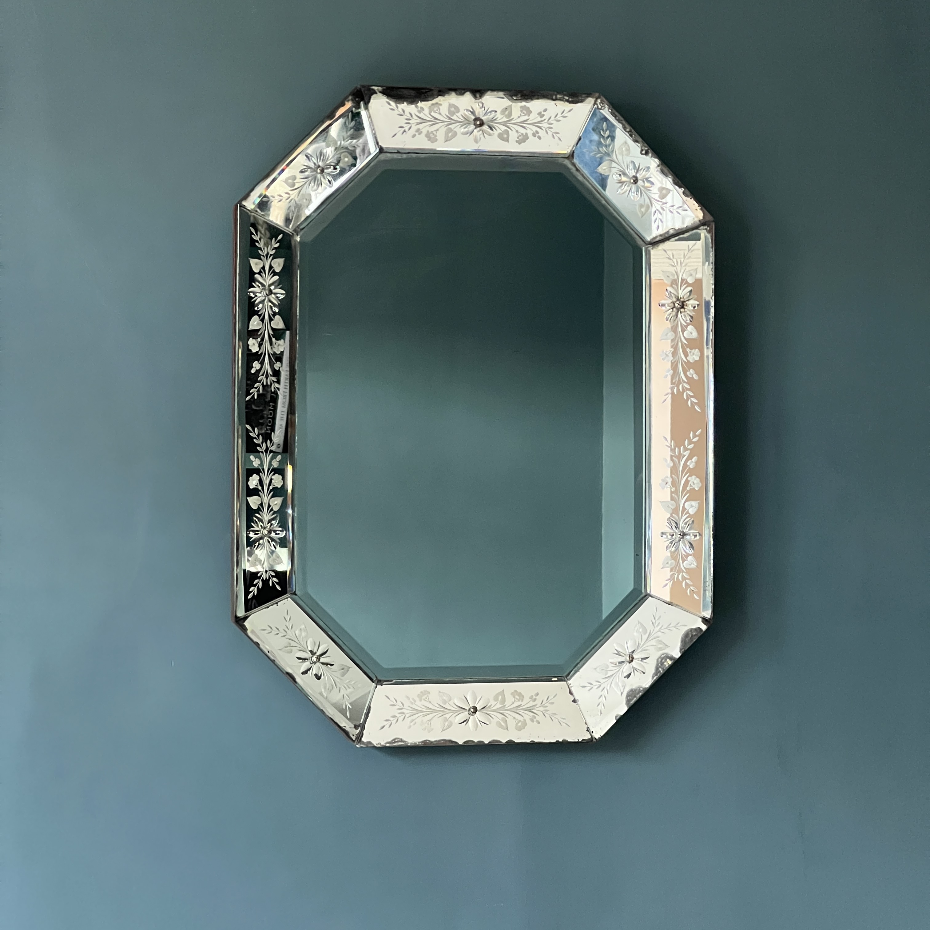 Antique Venetian Octagonal Wall Mirror - Image 8