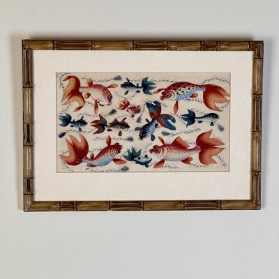 A Late C19th Chinese Gouache Painting On Pith Paper