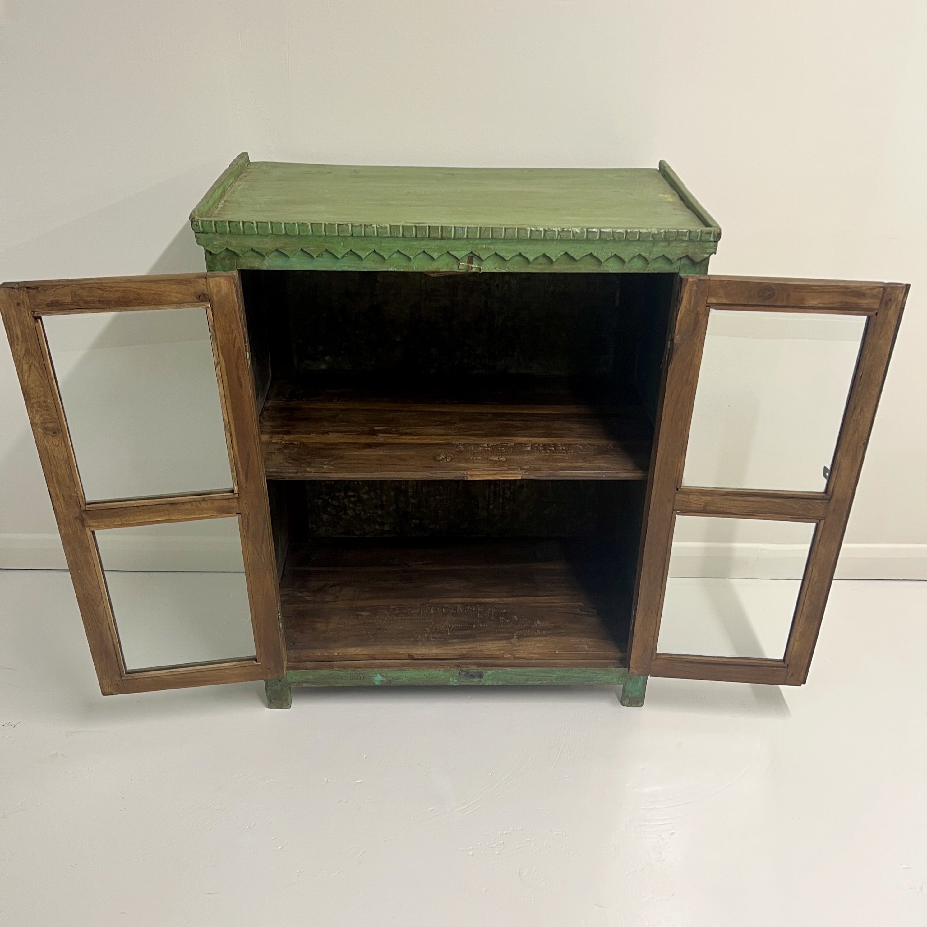 Vintage Indian Glazed Cupboard - Image 4
