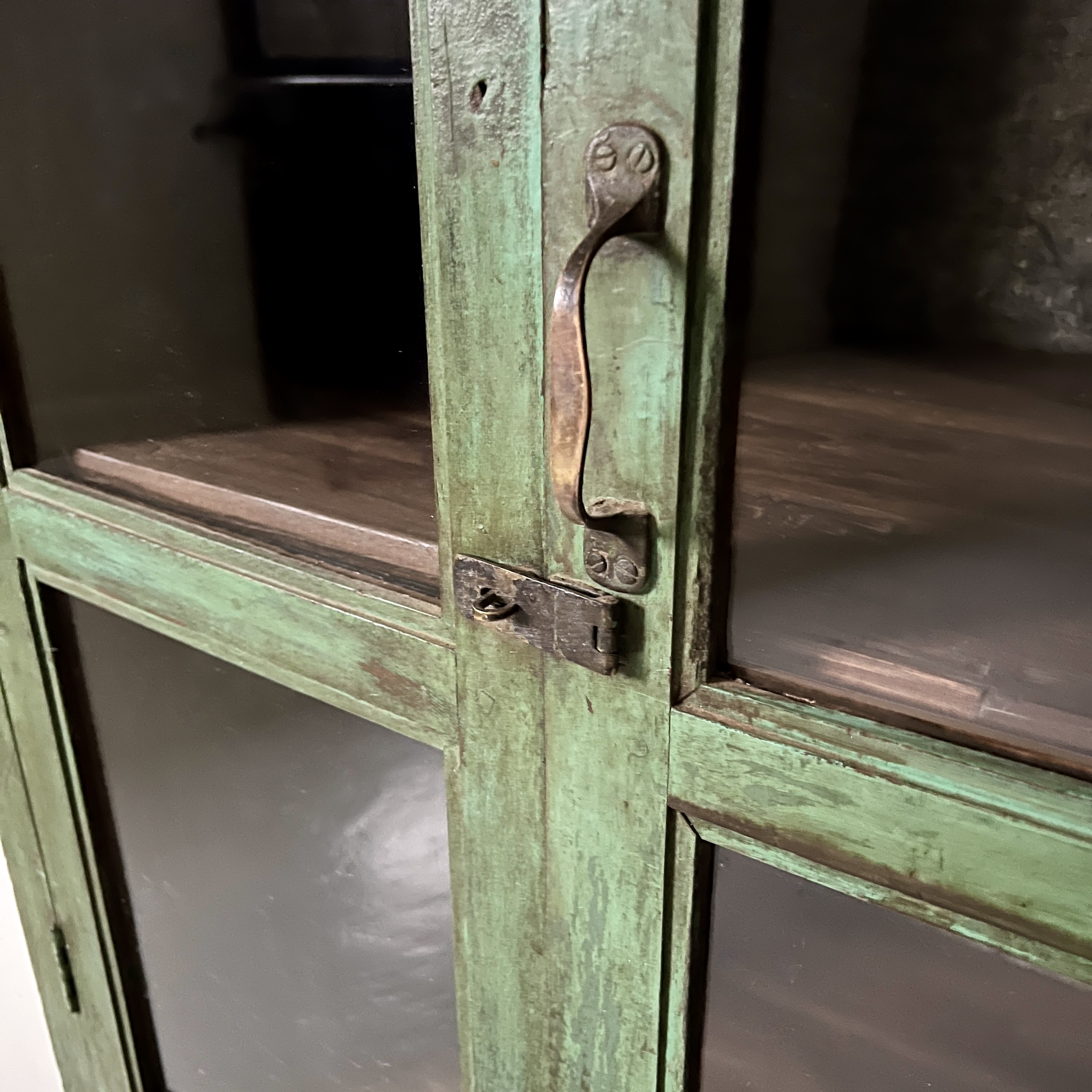 Vintage Indian Glazed Cupboard - Image 7