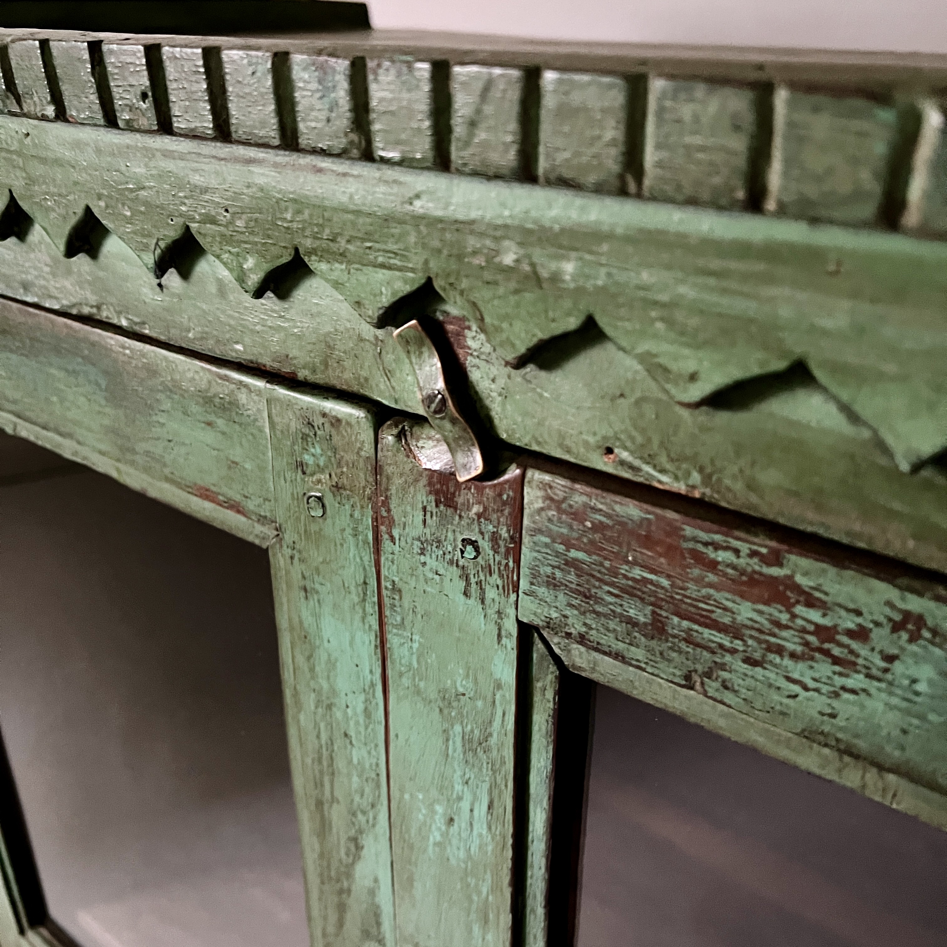 Vintage Indian Glazed Cupboard - Image 6