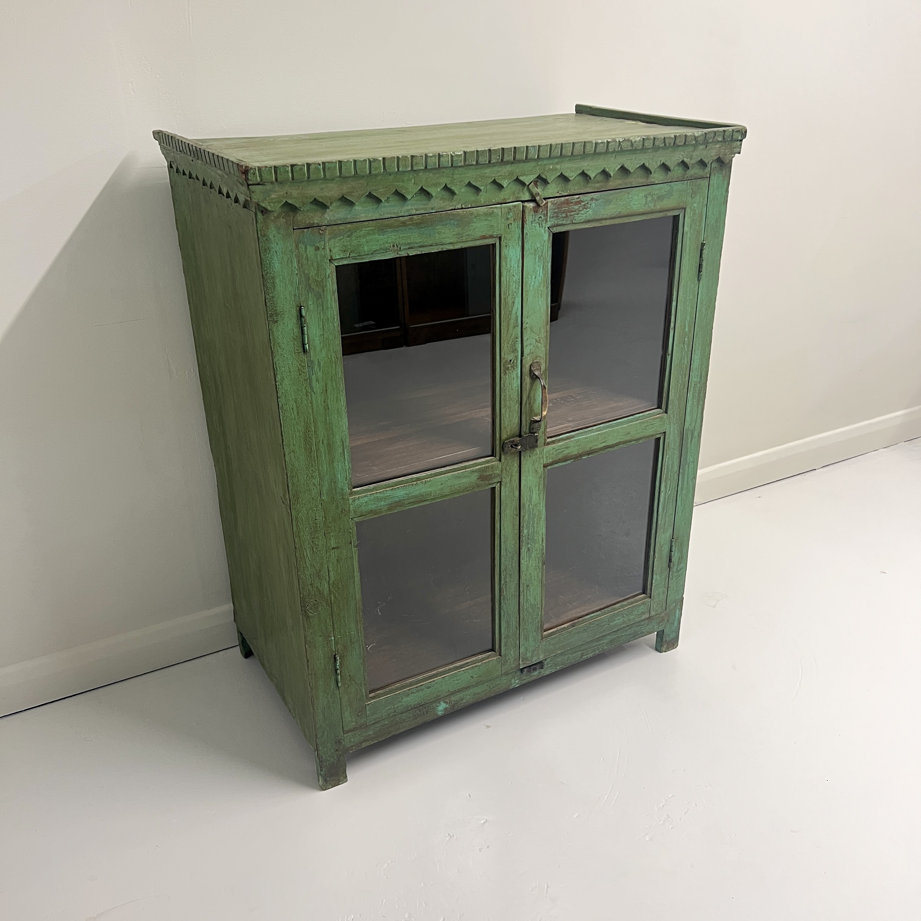Vintage Indian Glazed Cupboard - Image 2