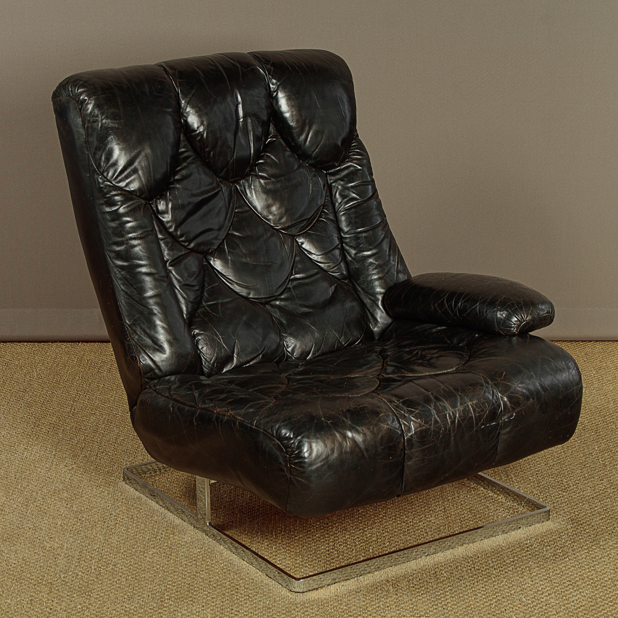 Vintage Tetrad Modular Leather Sofa - Image 7