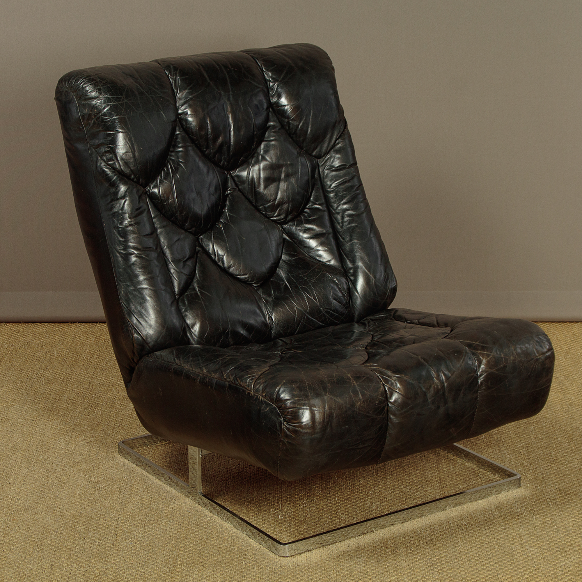 Vintage Tetrad Modular Leather Sofa - Image 6