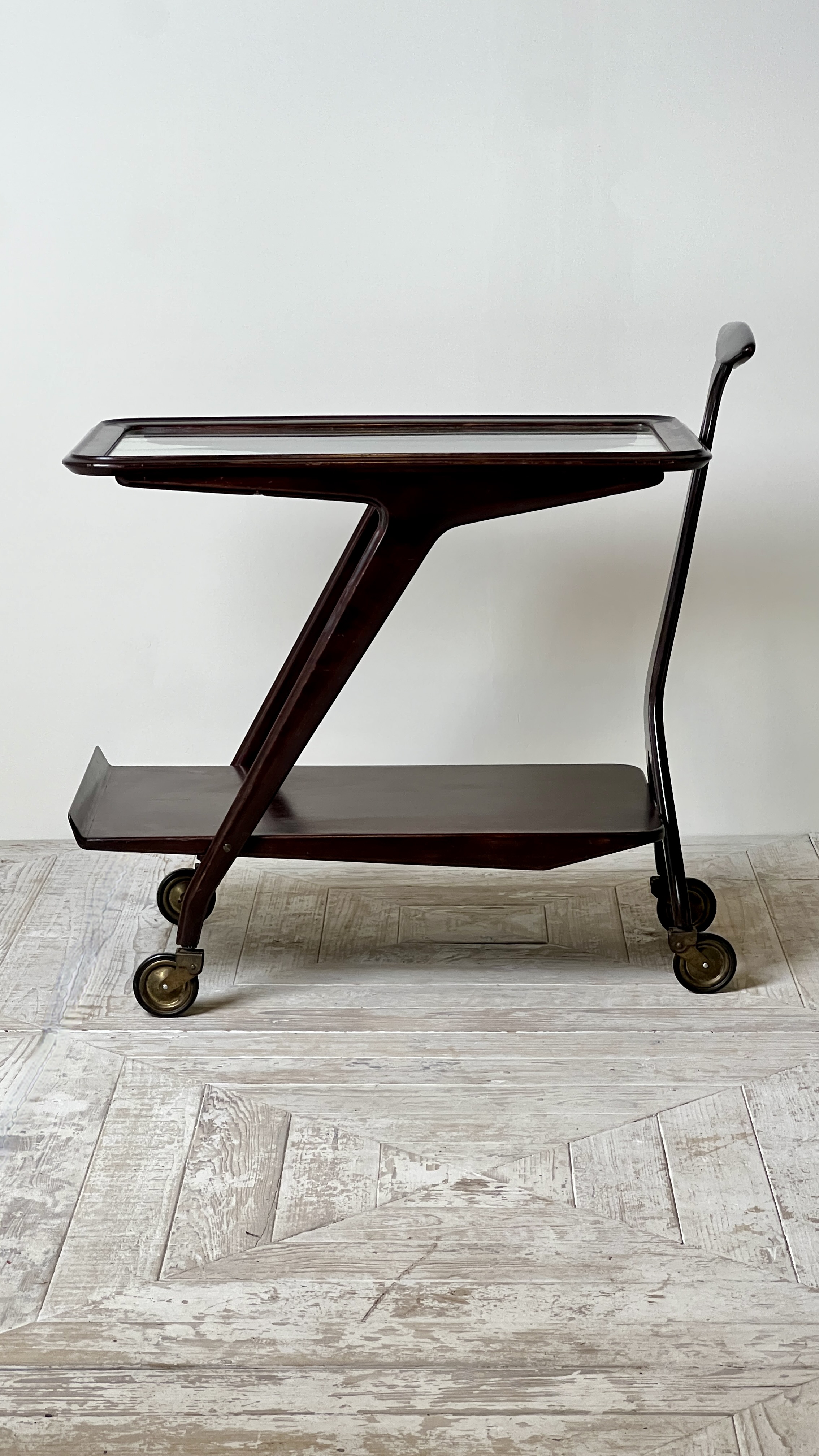 Italian Midcentury Modern Drinks Trolley Or Bar Cart By Gianfranco Frattini - Image 6