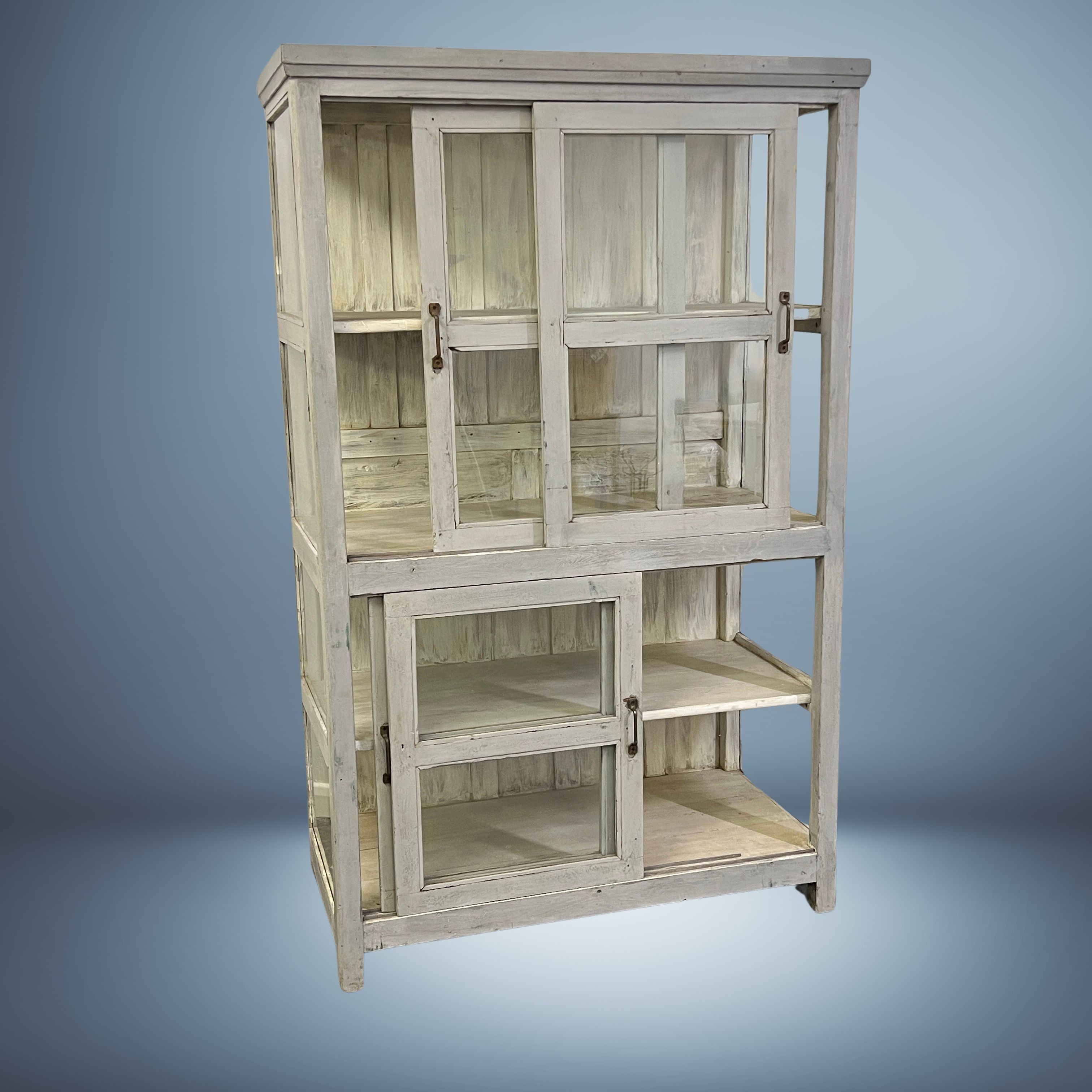 Large refurbished Vintage Indian Glazed Storage Cupboard - Image 3