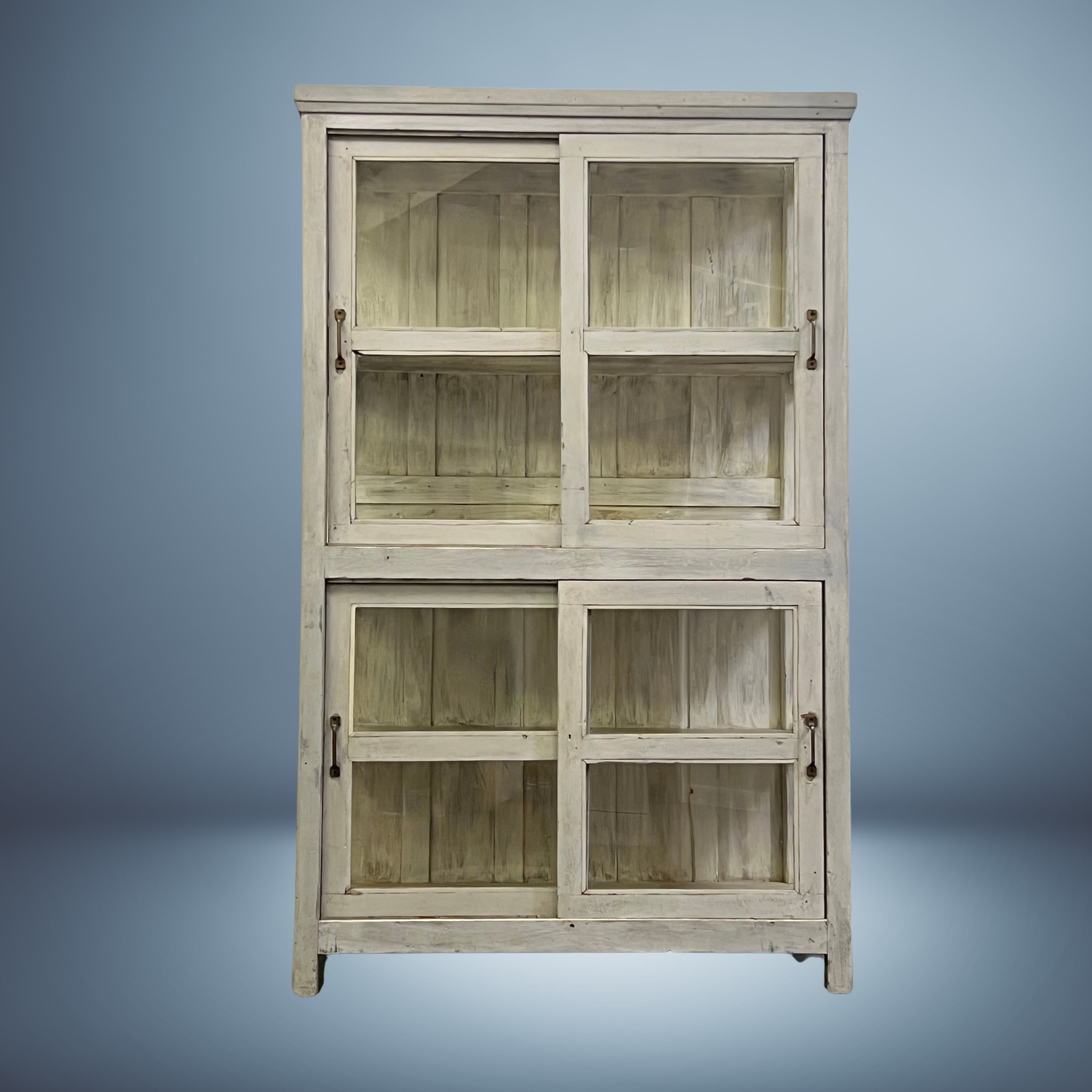 Large refurbished Vintage Indian Glazed Storage Cupboard - Image 2