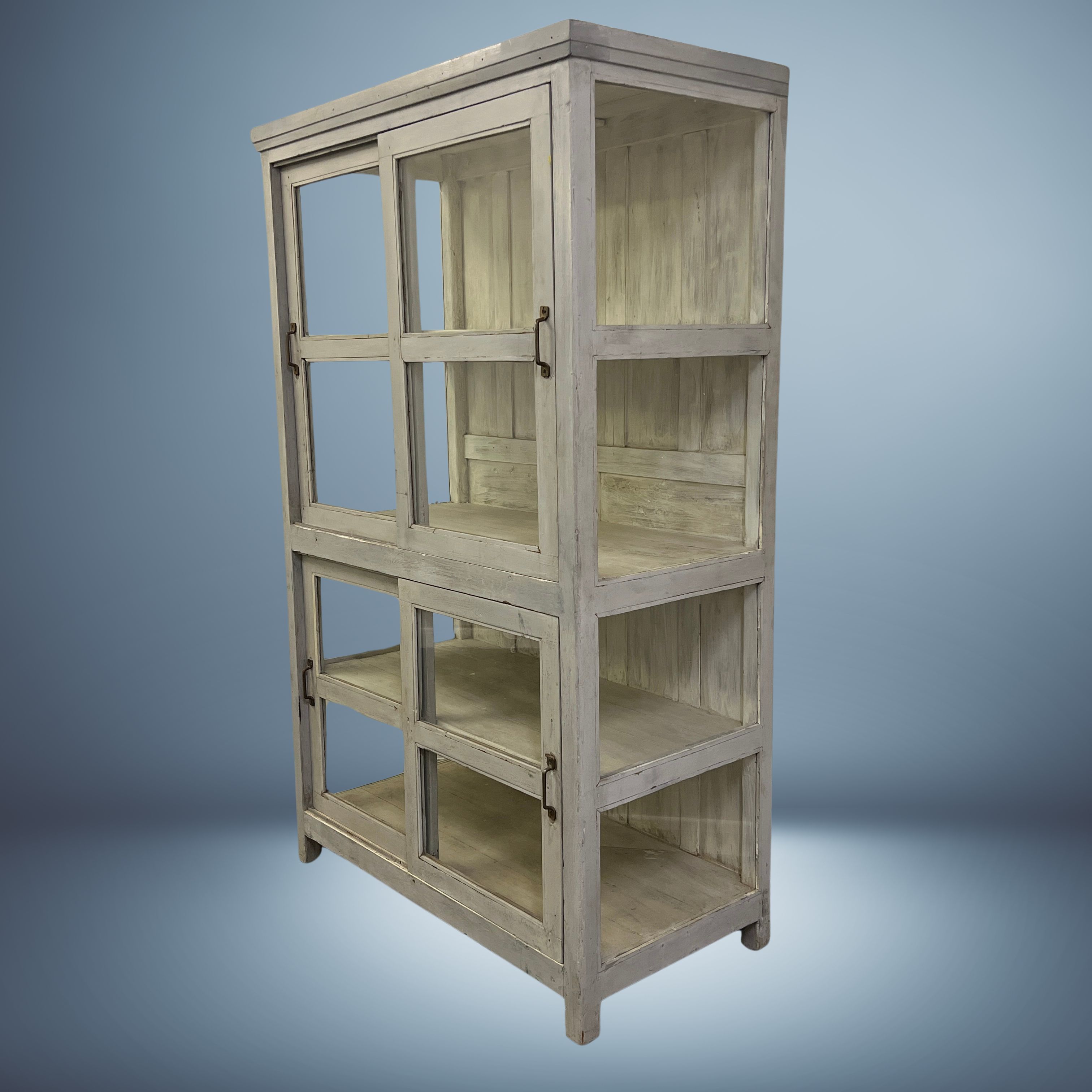 Large refurbished Vintage Indian Glazed Storage Cupboard - Image 6
