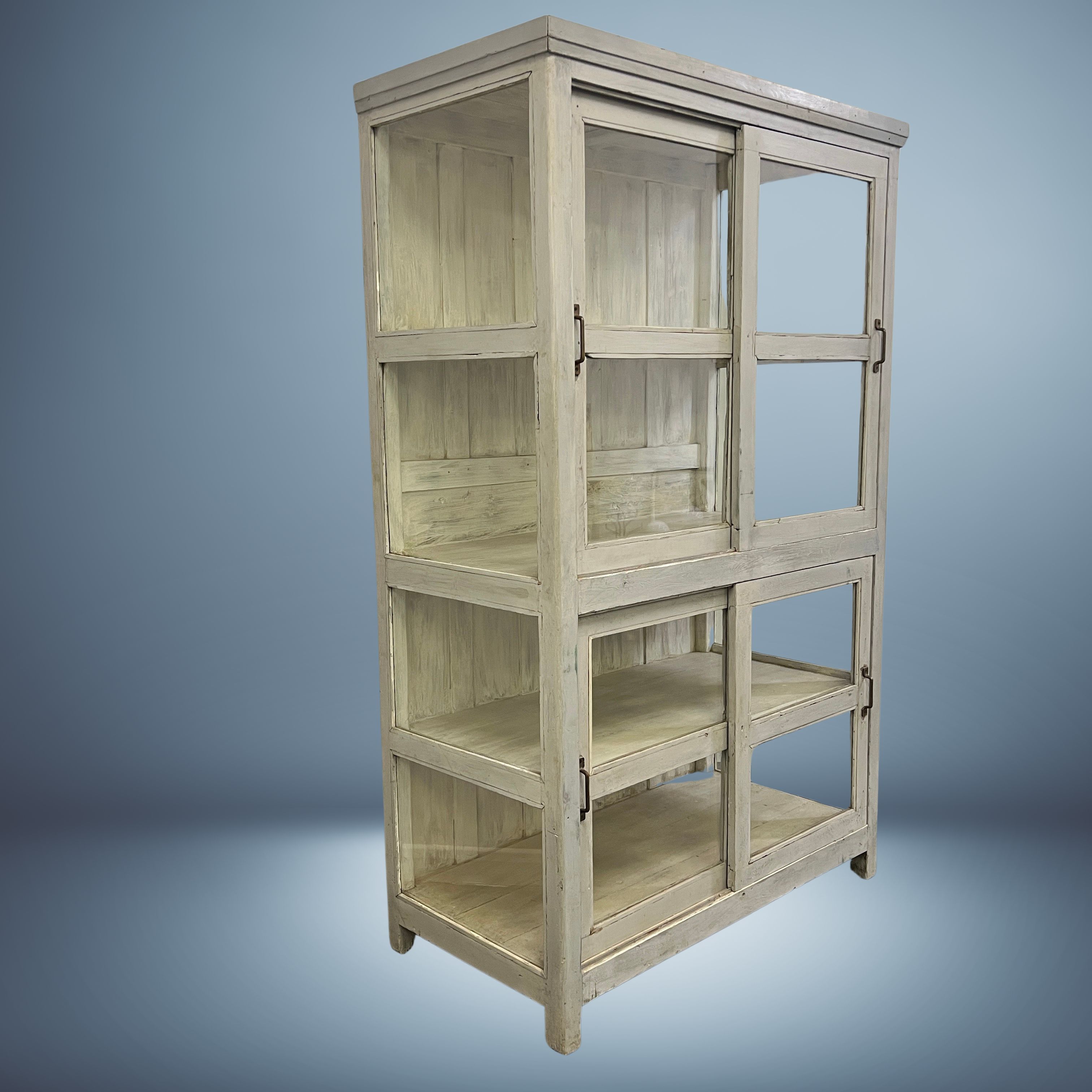 Large refurbished Vintage Indian Glazed Storage Cupboard - Image 7