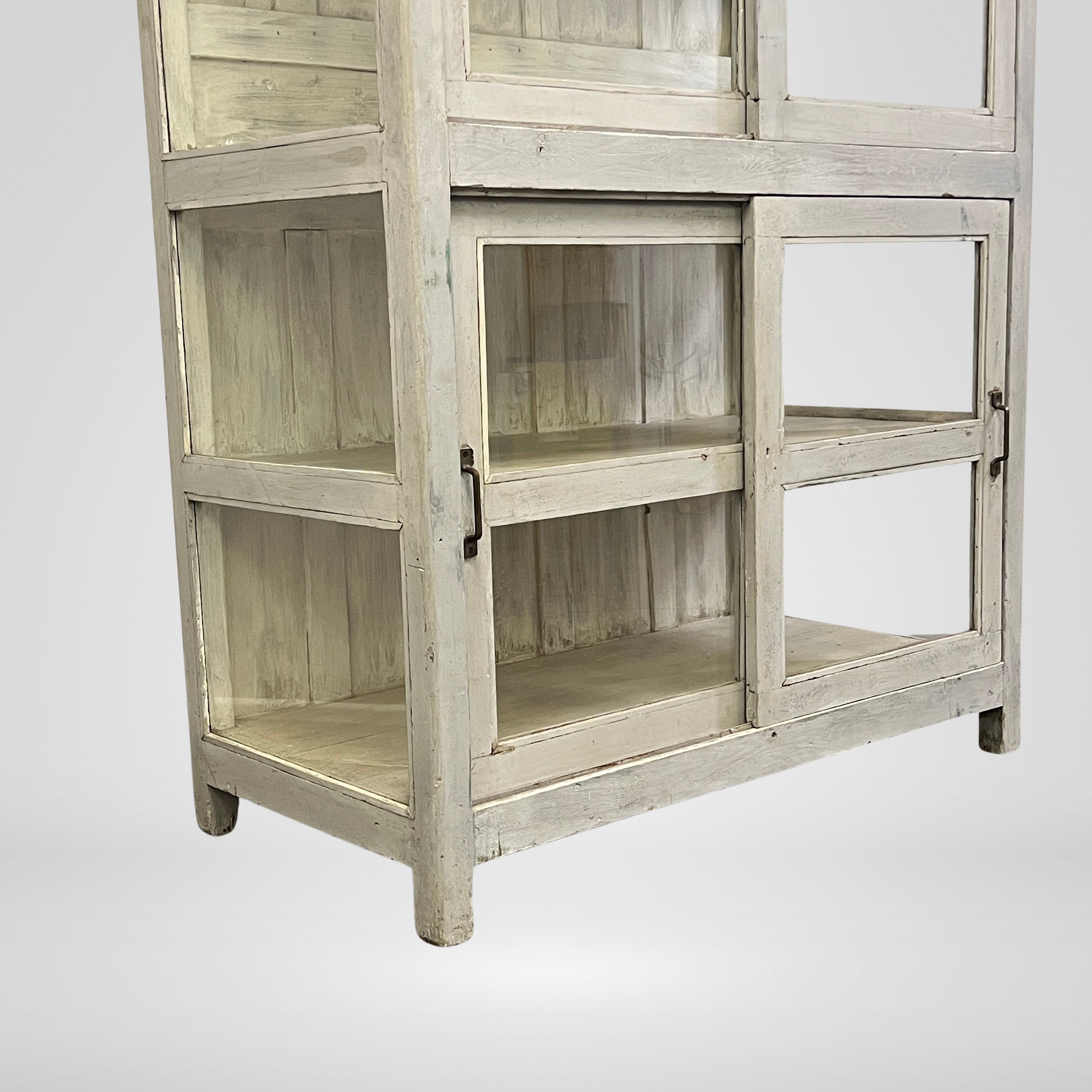 Large refurbished Vintage Indian Glazed Storage Cupboard - Image 8