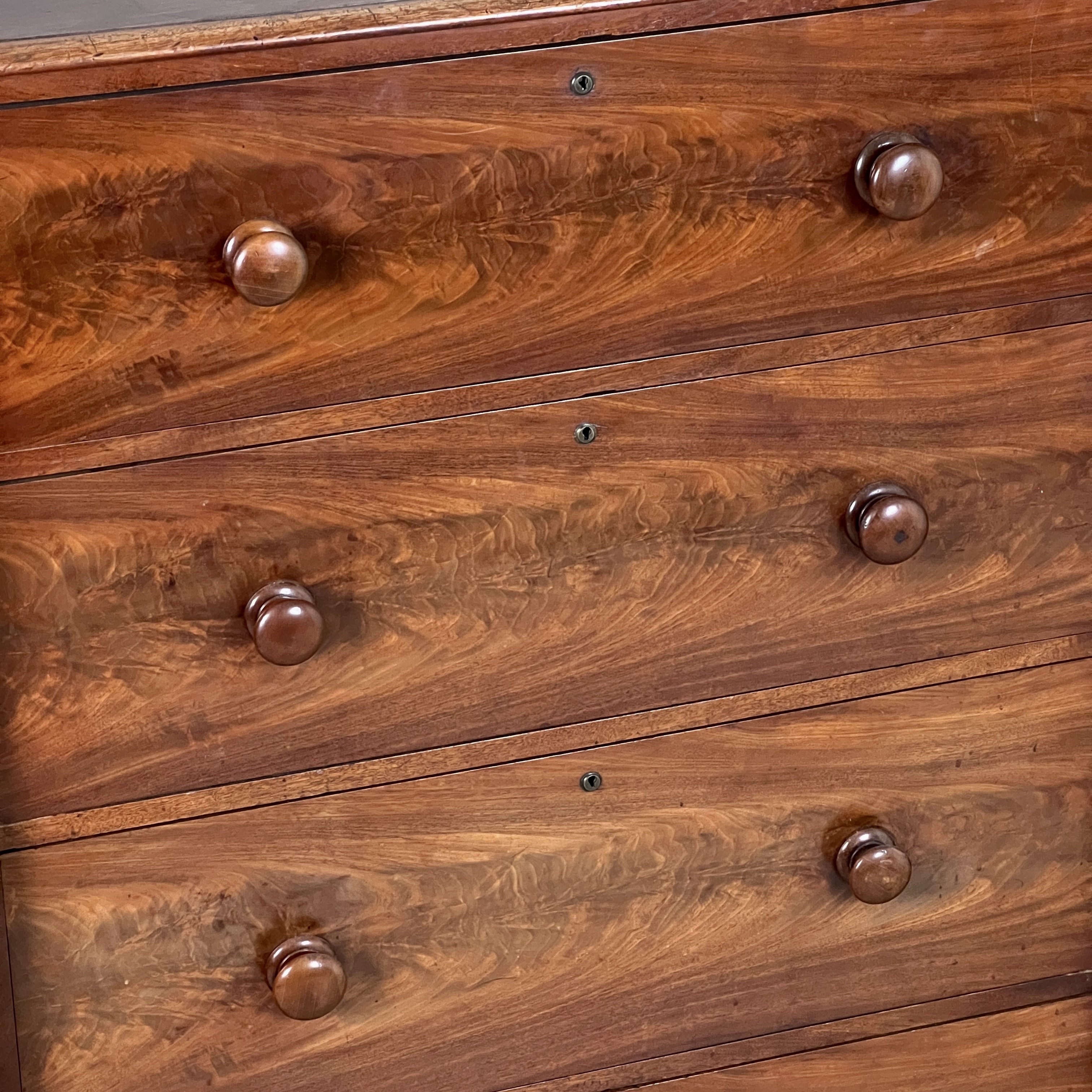 Victorian Flame Mahogany Wardrobe - Image 6