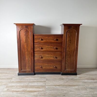 Victorian Flame Mahogany Wardrobe