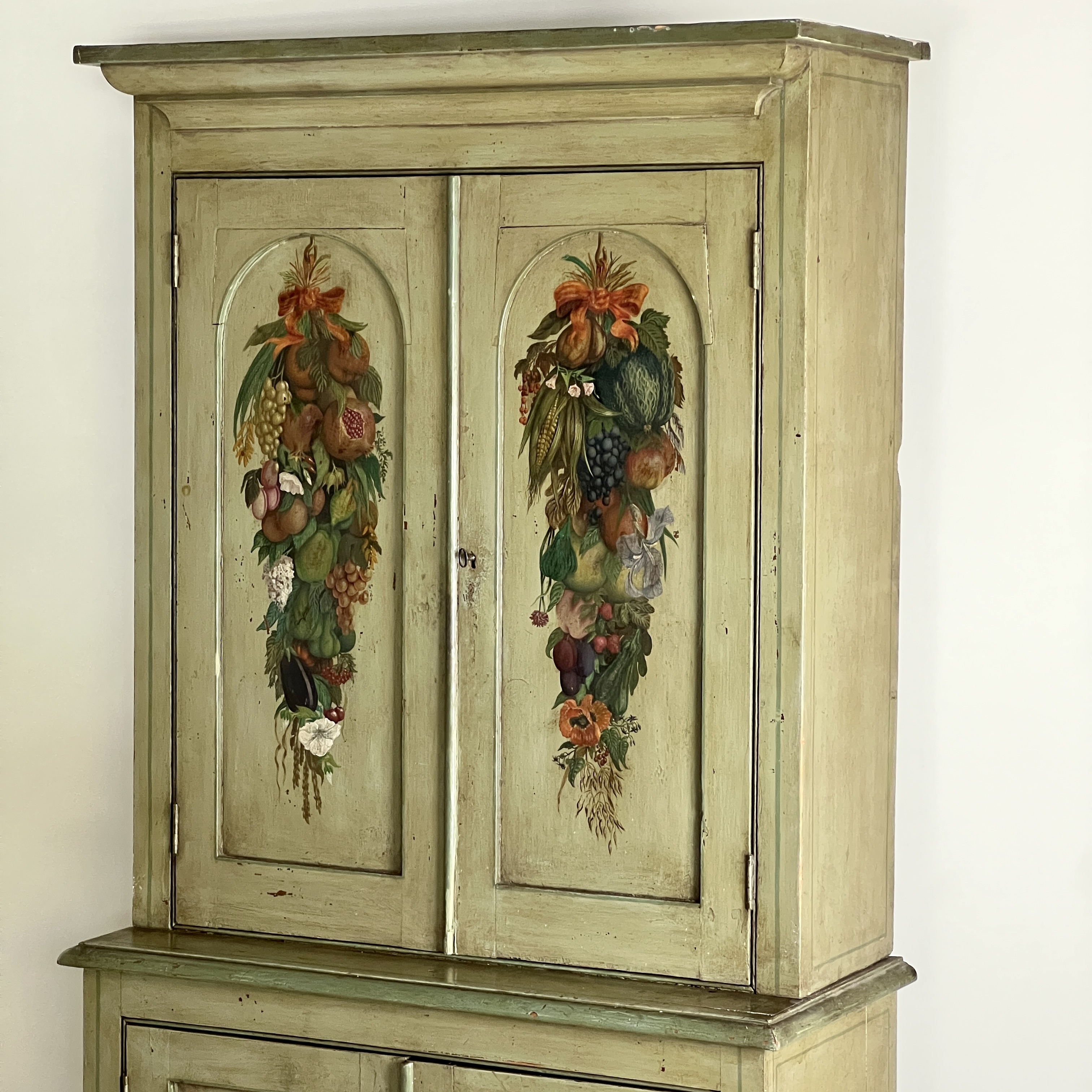 A 19Th Century Continental Painted Cupboard Or Larder - Image 5