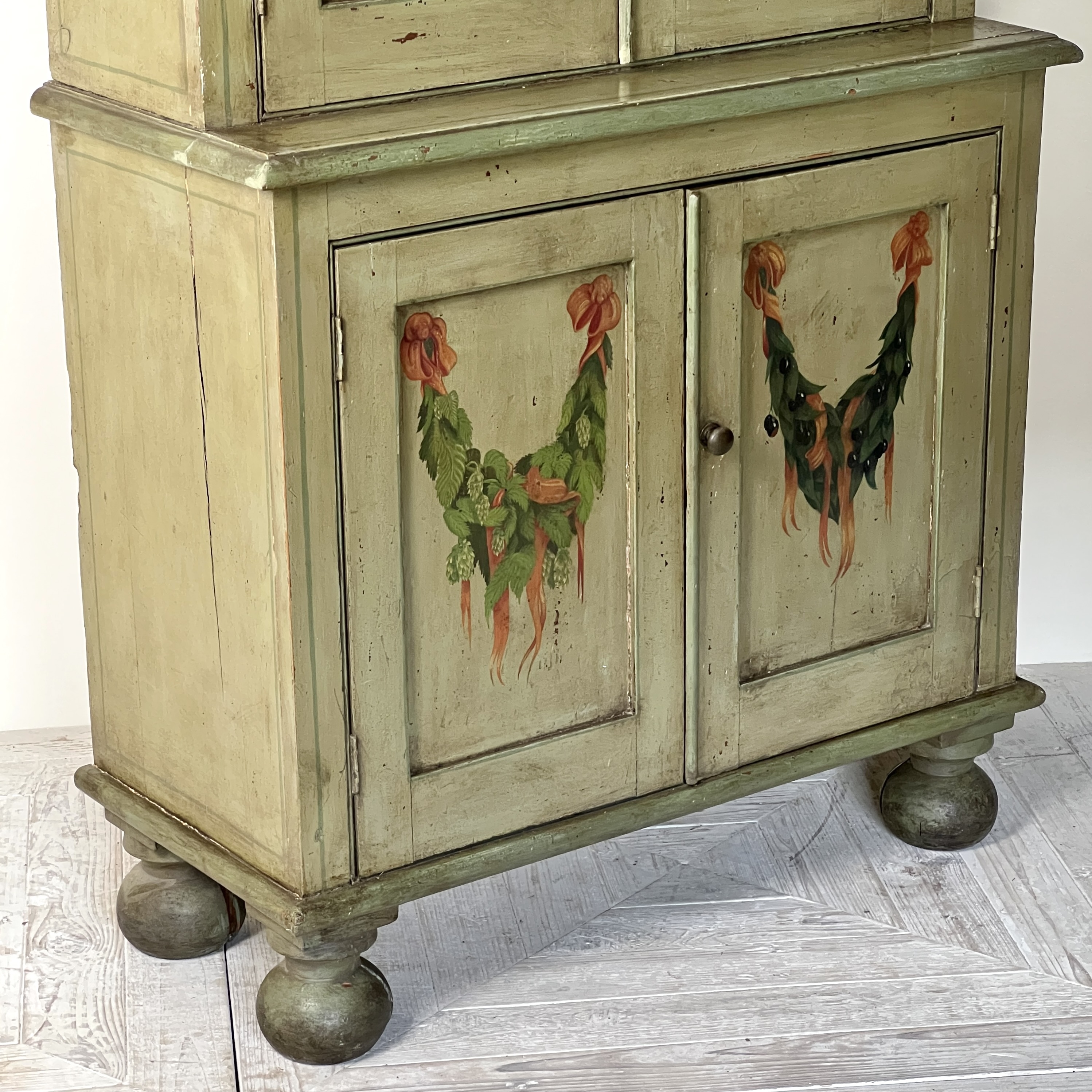 A 19Th Century Continental Painted Cupboard Or Larder - Image 11