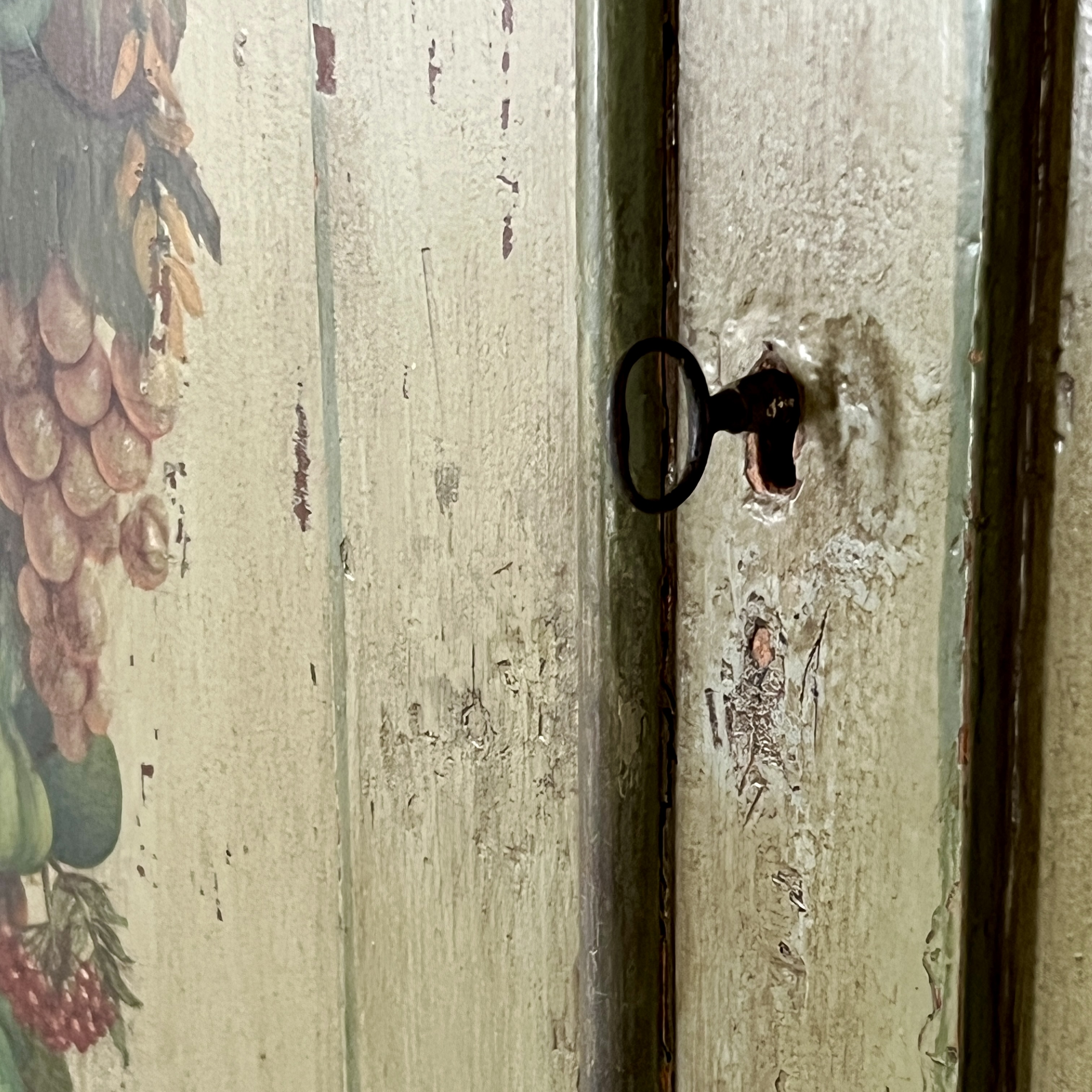 A 19Th Century Continental Painted Cupboard Or Larder - Image 7