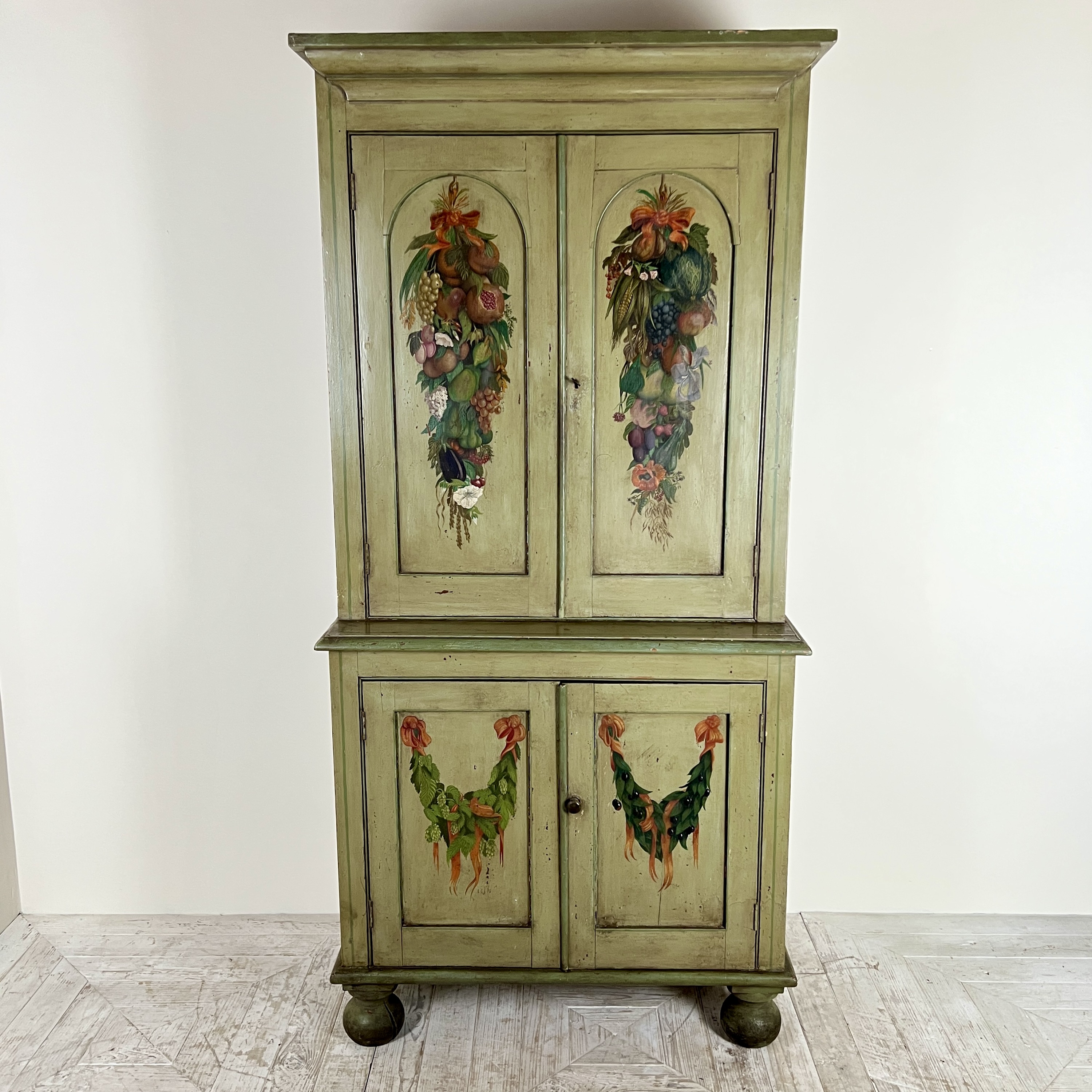 A 19Th Century Continental Painted Cupboard Or Larder - Image 3