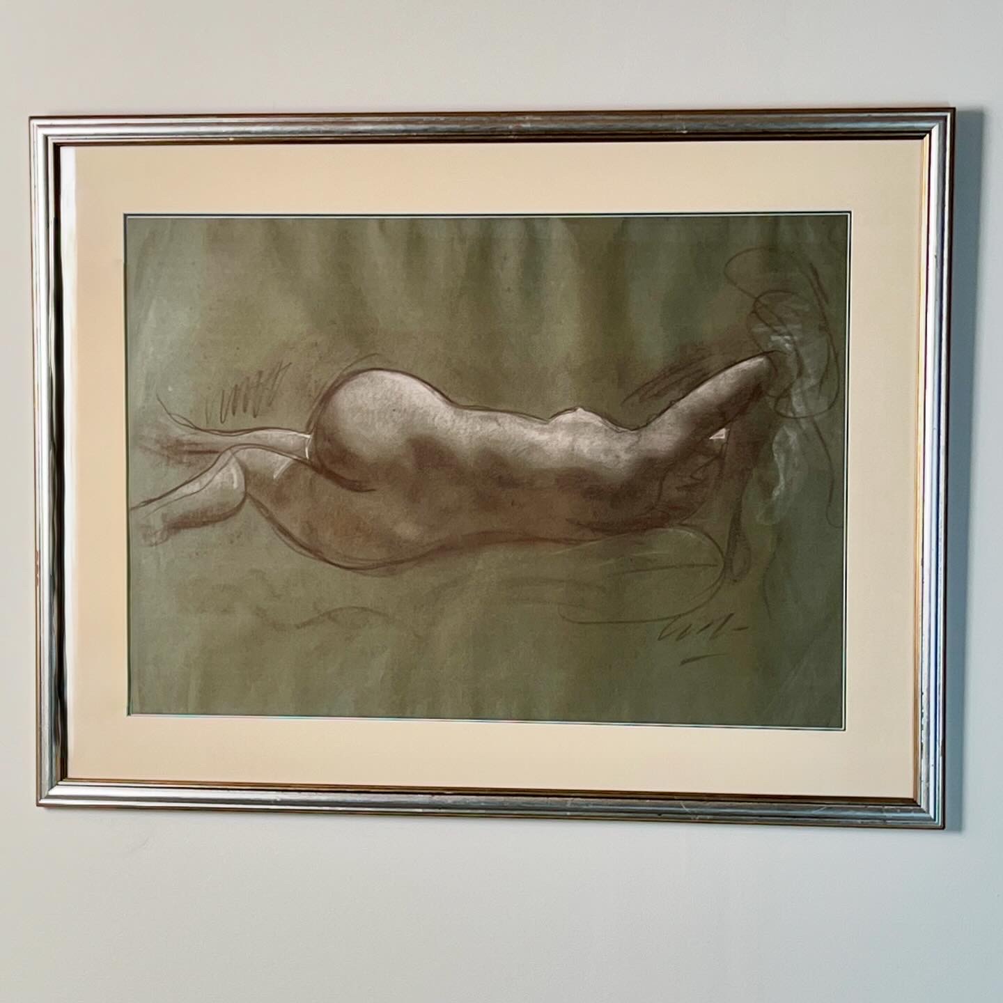 A Nude Life Study In Charcoal And Chalk - Image 2