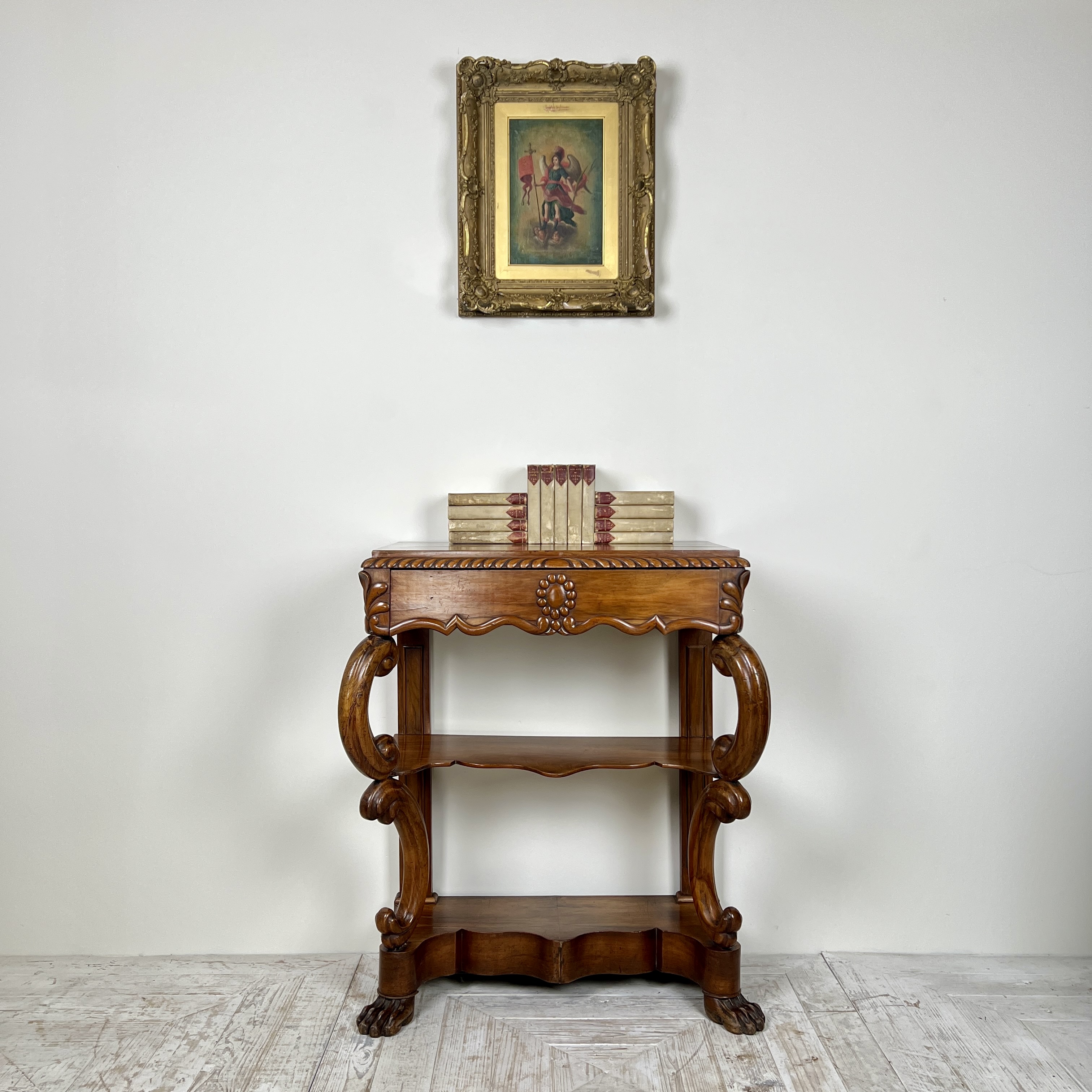 A 19th Century Walnut Console Table - Image 2