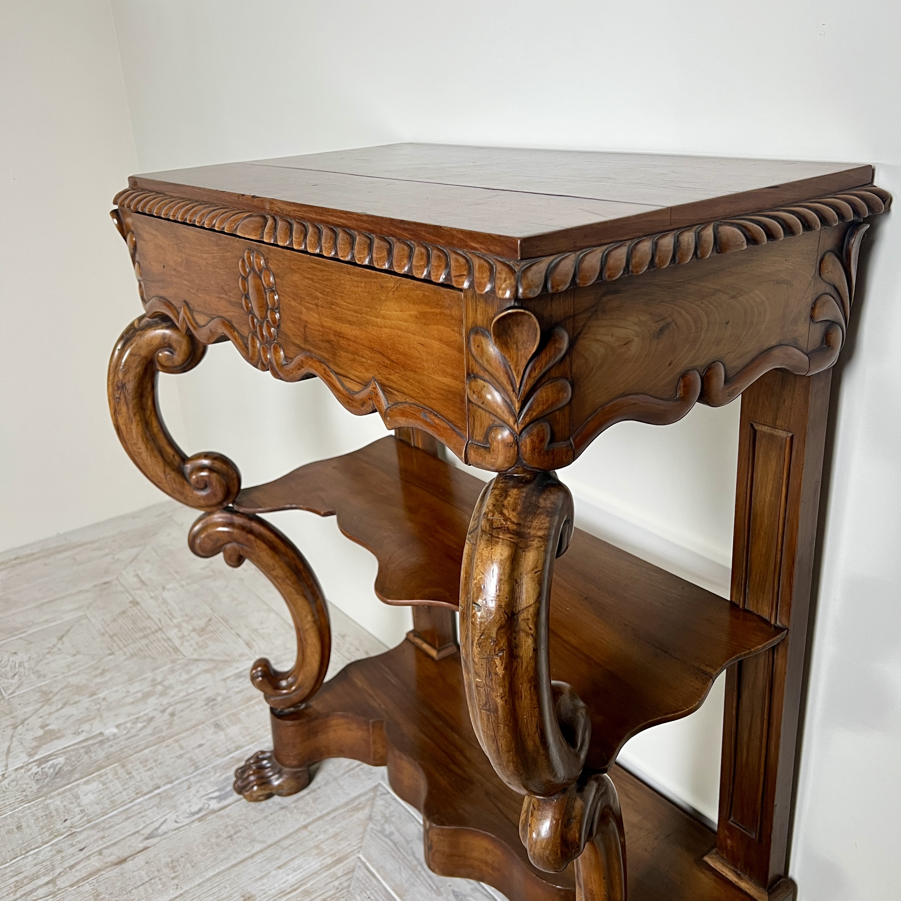 A 19th Century Walnut Console Table - Image 5