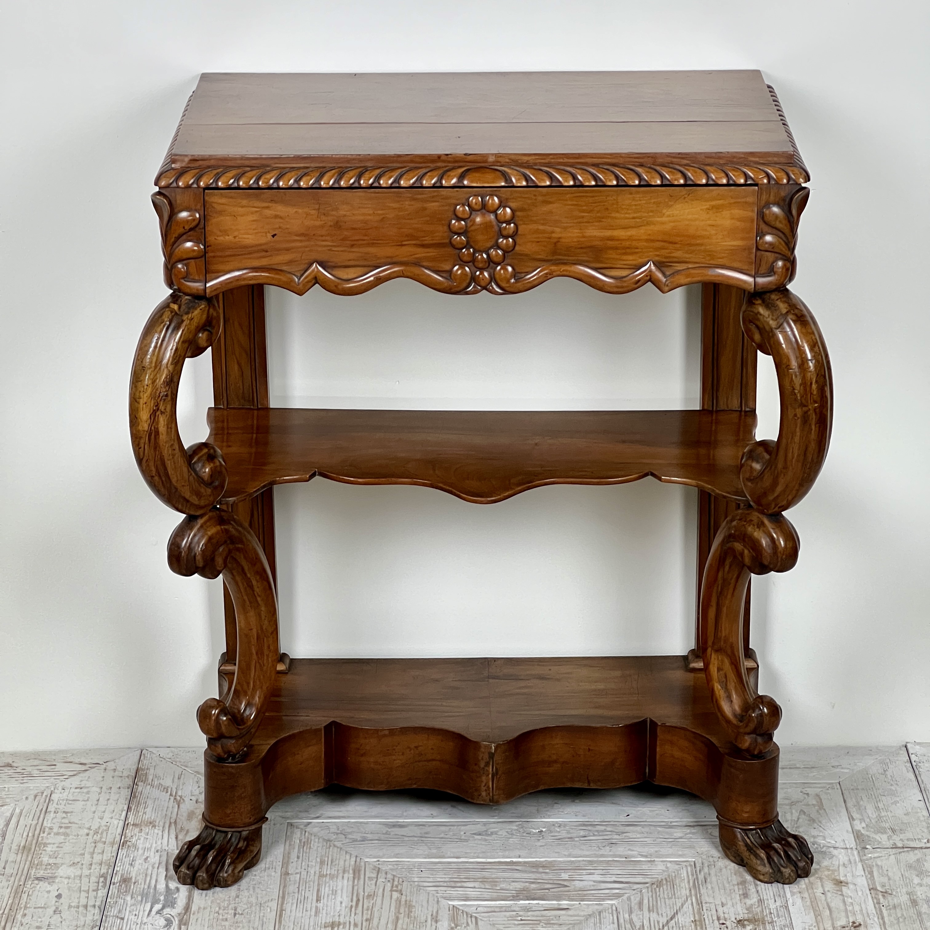 A 19th Century Walnut Console Table - Image 4