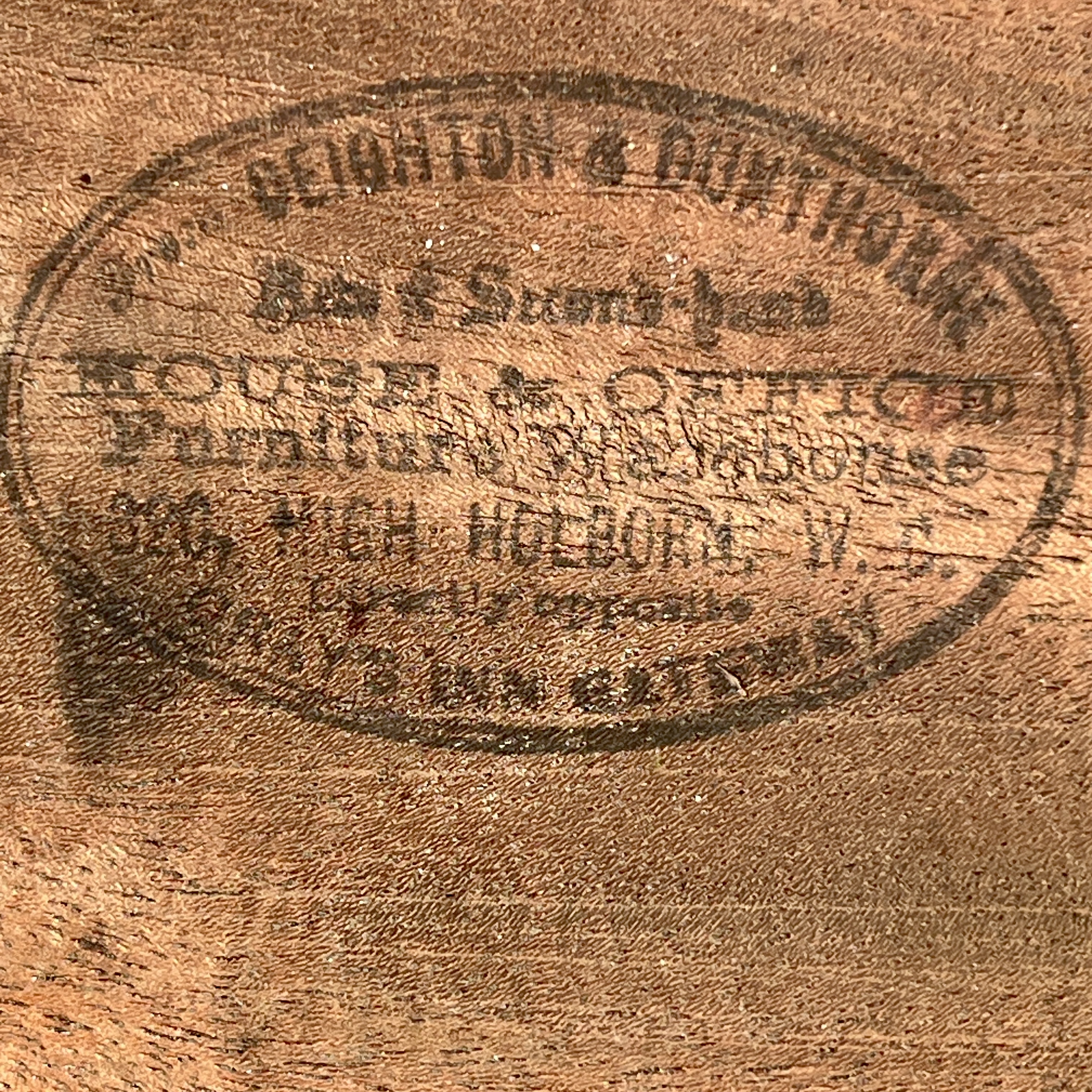 Victorian Oak Pedestal Desk By Deighton & Dunthorne, Holborn, London - Image 10