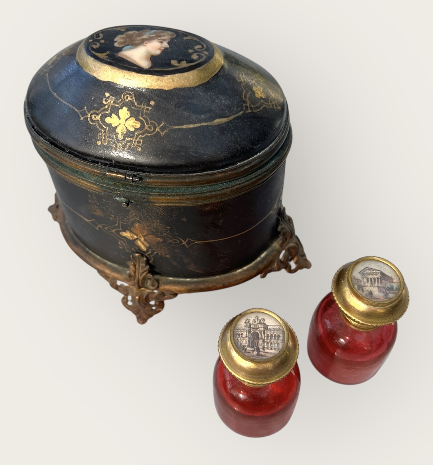 Mid C19th French Grand Tour Perfume Caddy