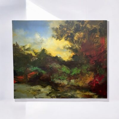 A Large Landscape Oil On Canvas By Alan Rankle