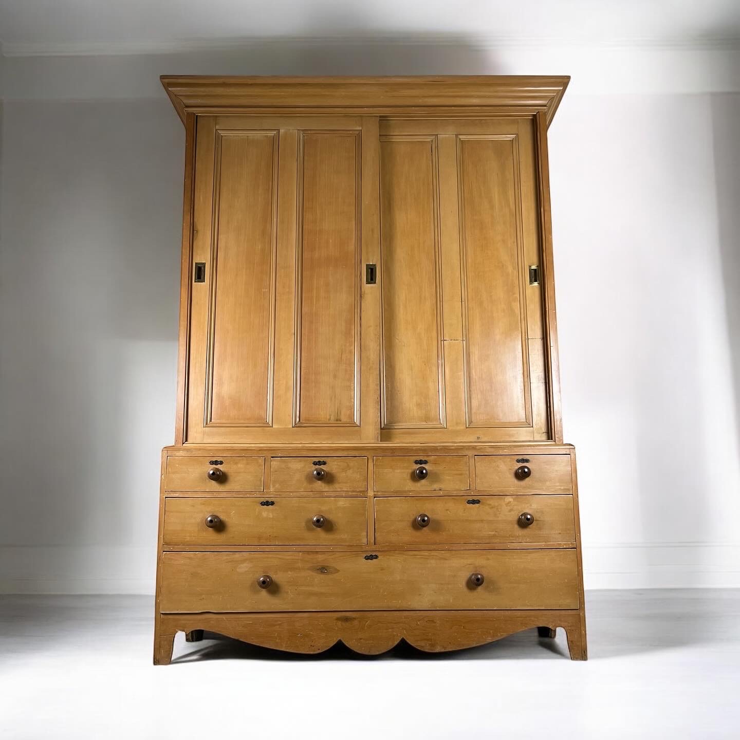 A Victorian Pine Estate Housekeeper’s Cupboard Of Grand Proportions - Image 2